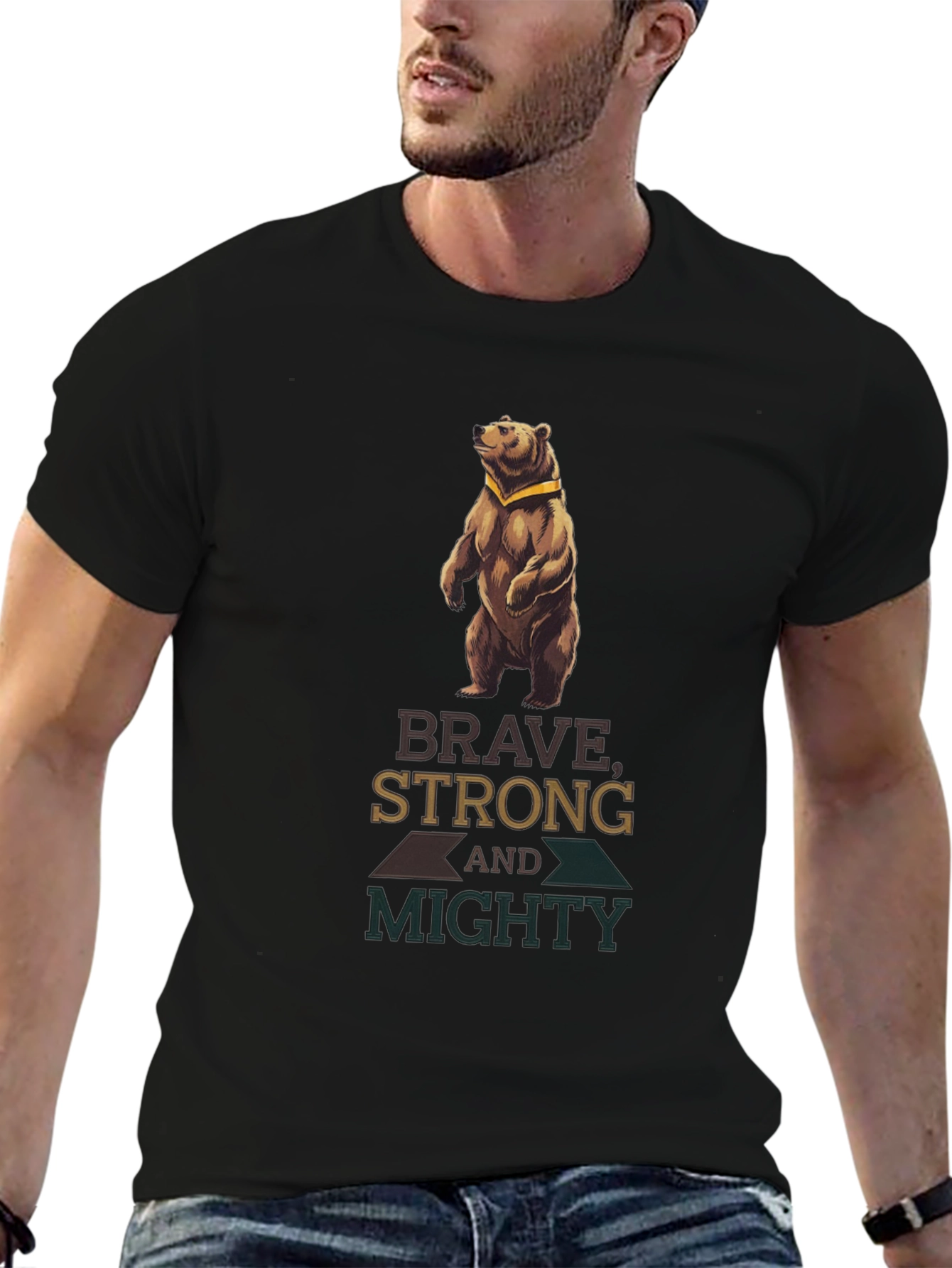 Brave Strong Mighty Bear T-Shirt