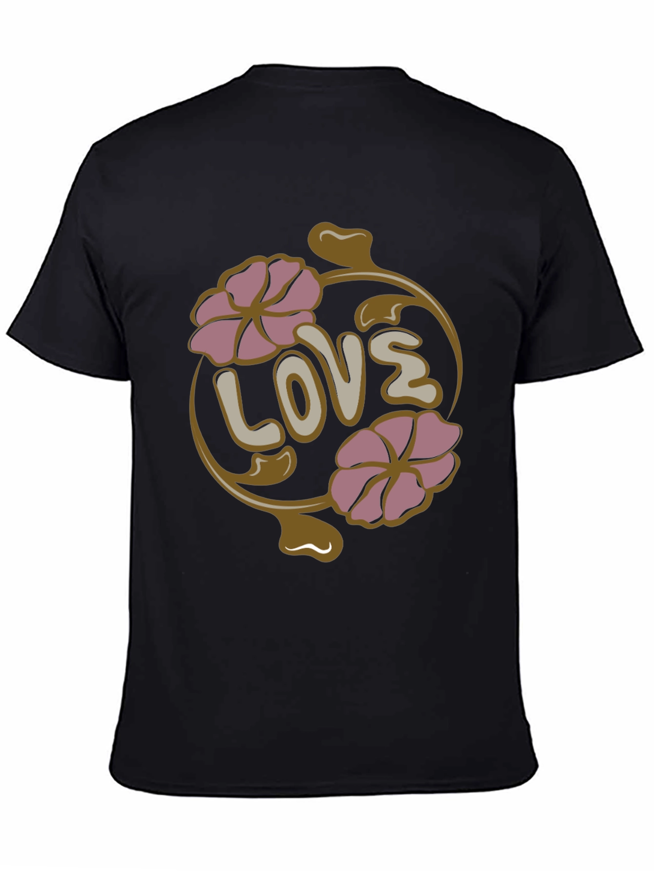 Floral Love T-Shirt - Retro Design