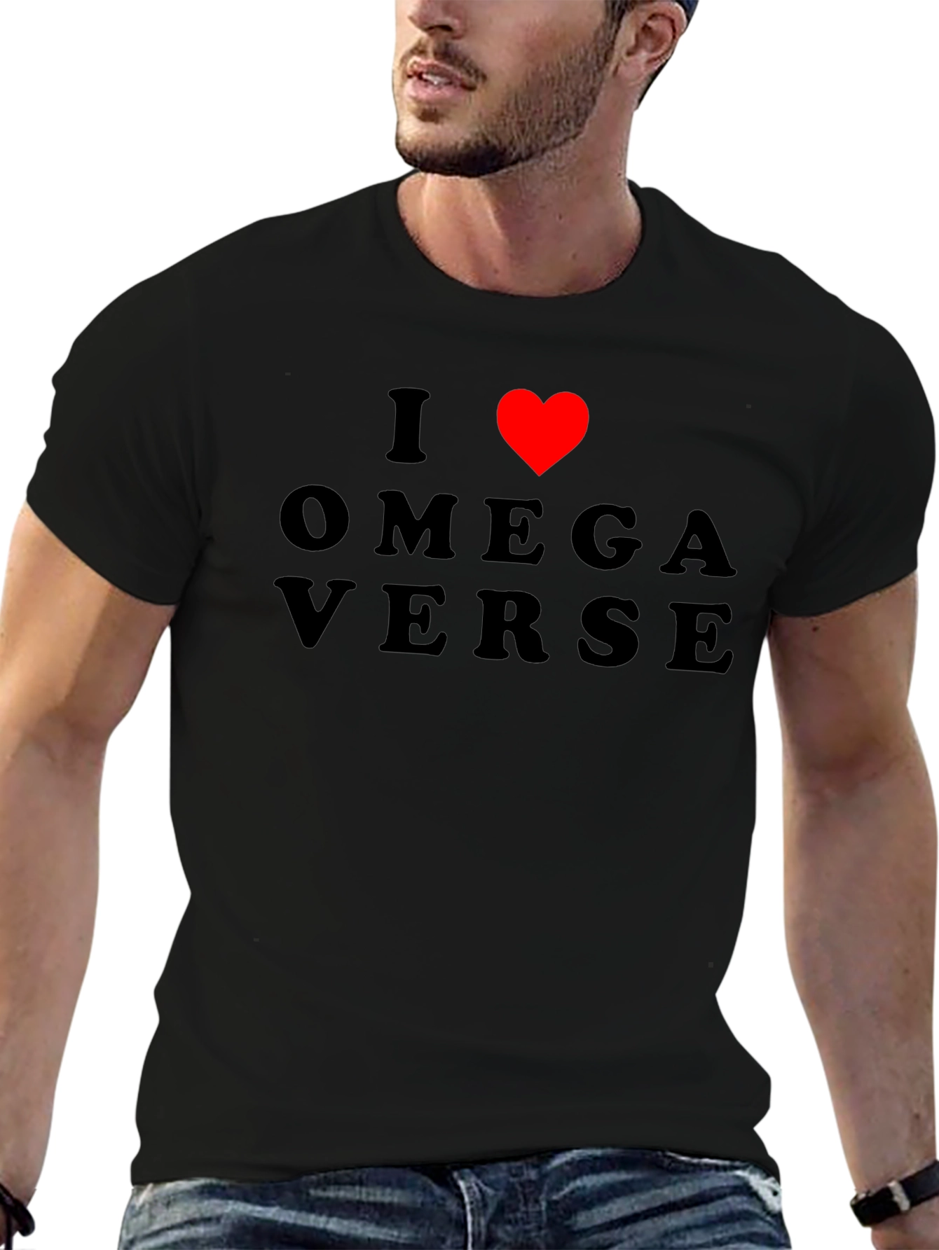 I Heart Omegaverse Graphic Tee - Black