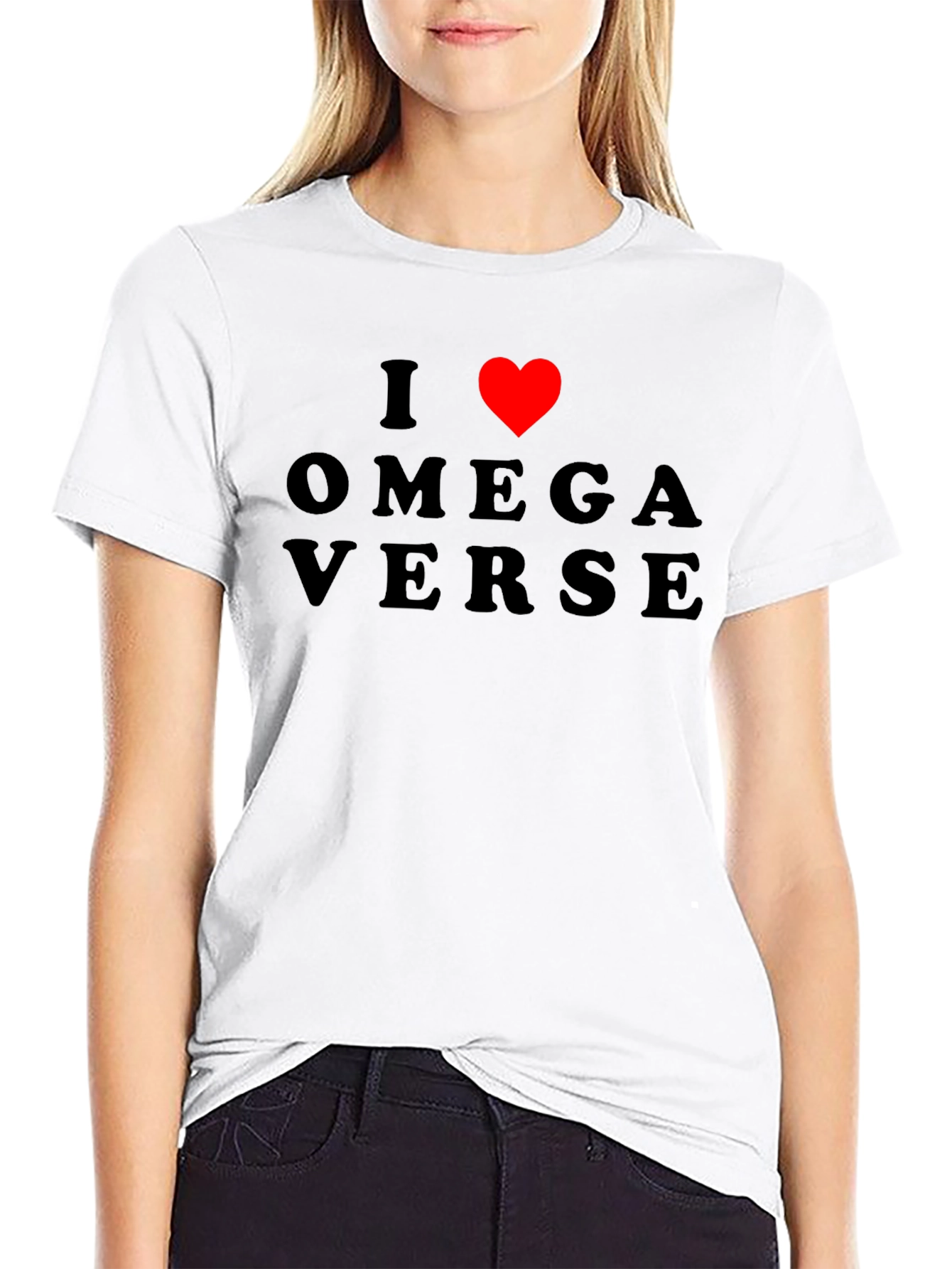 I Heart Omegaverse Graphic Tee - Black