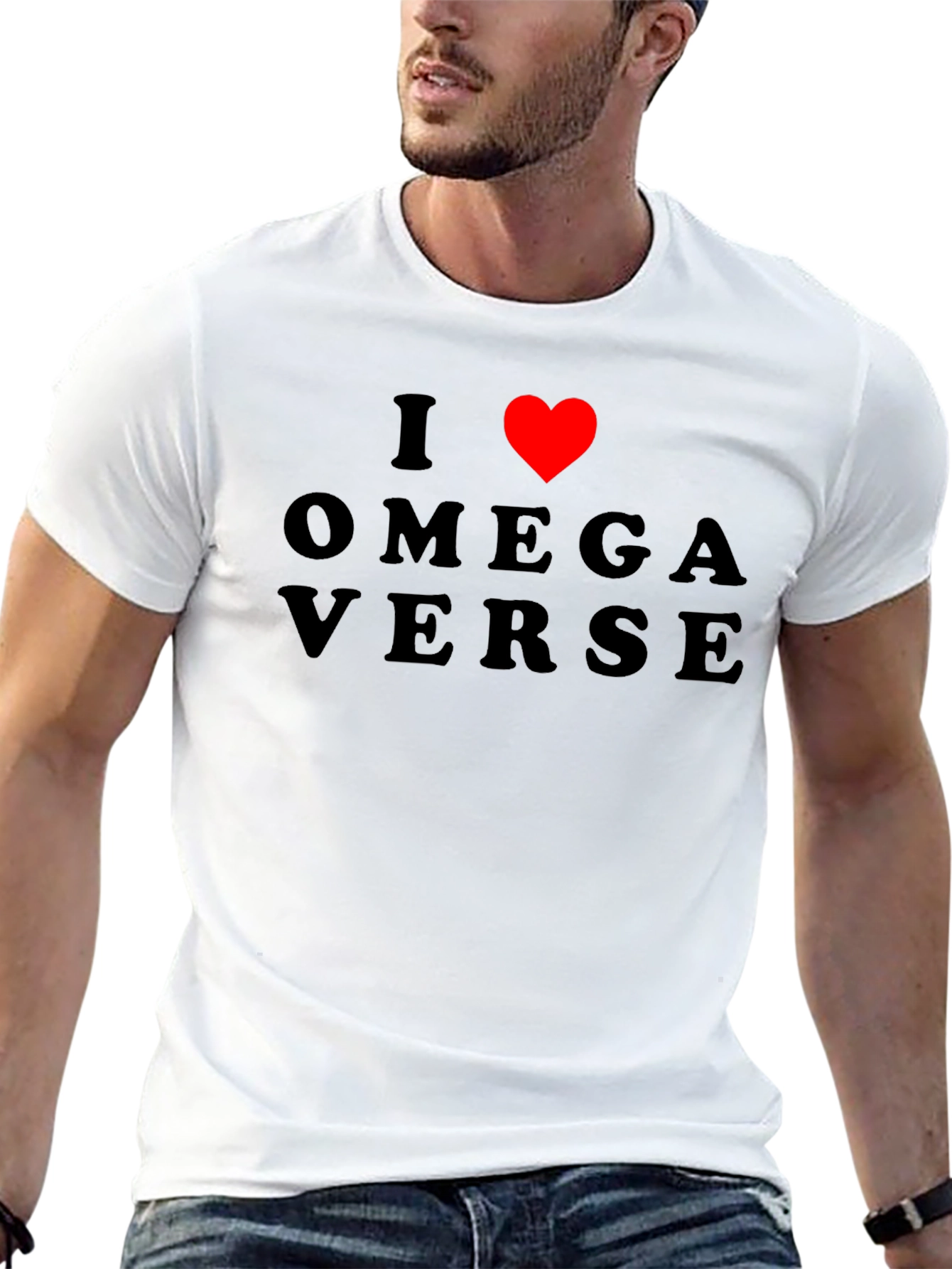 I Heart Omegaverse Graphic Tee - Black