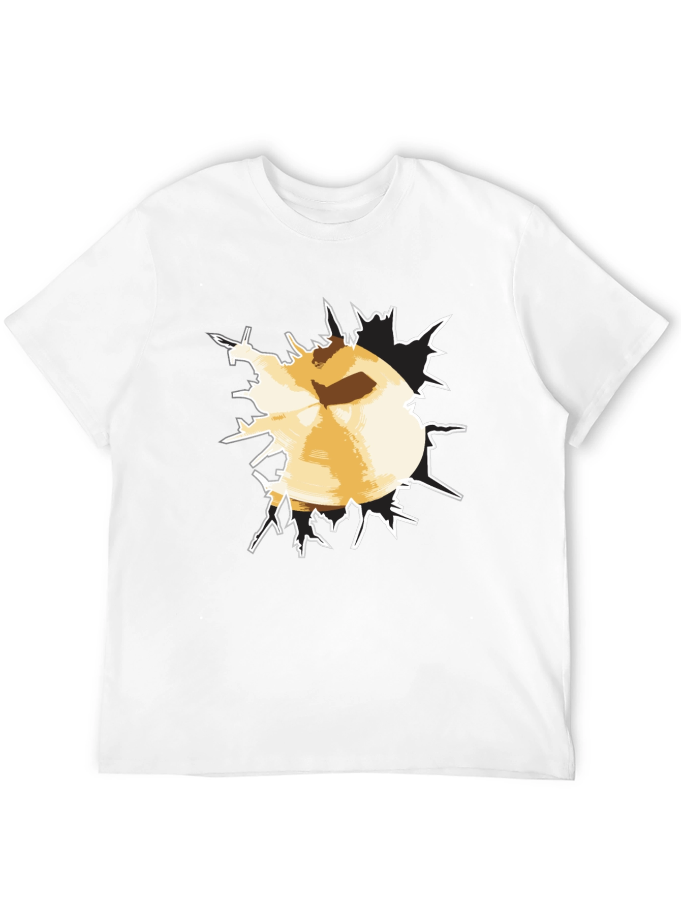 Bursting Through Tee - Funny Graphic T-Shirt