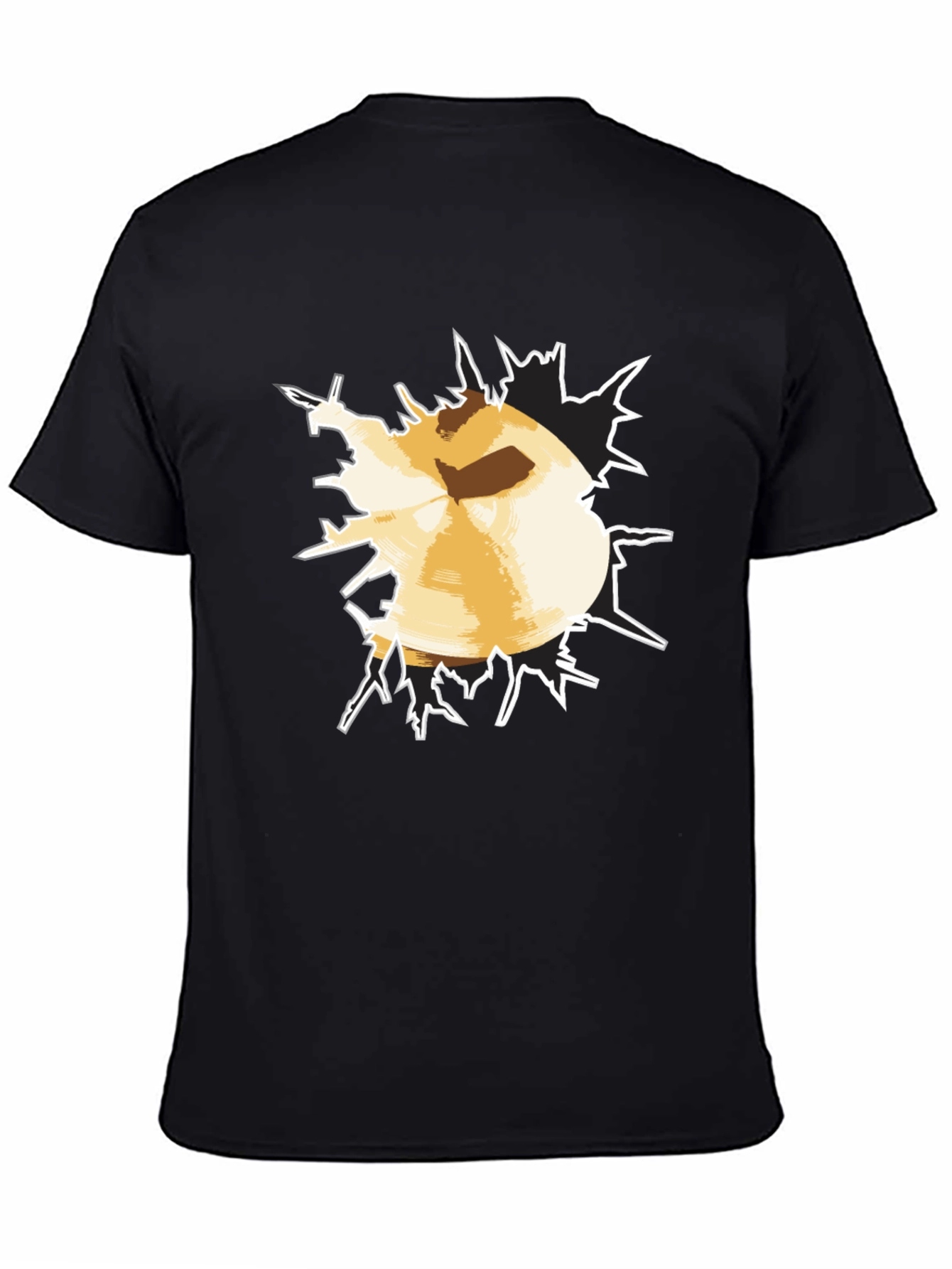 Bursting Through Tee - Funny Graphic T-Shirt