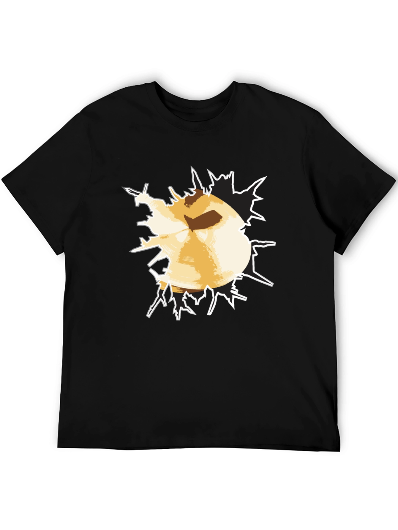 Bursting Through Tee - Funny Graphic T-Shirt