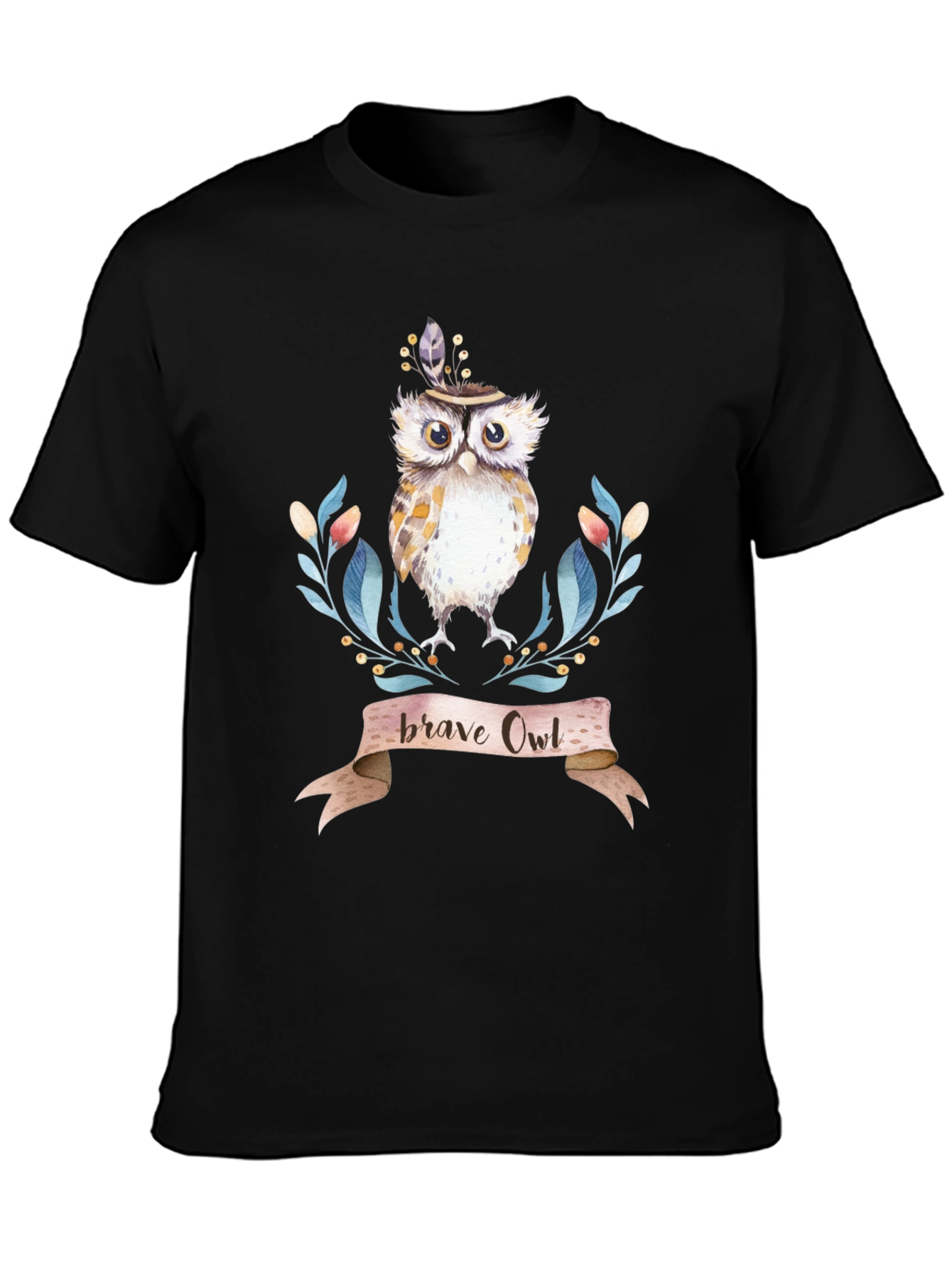 Brave Owl T-Shirt - Bohemian Style