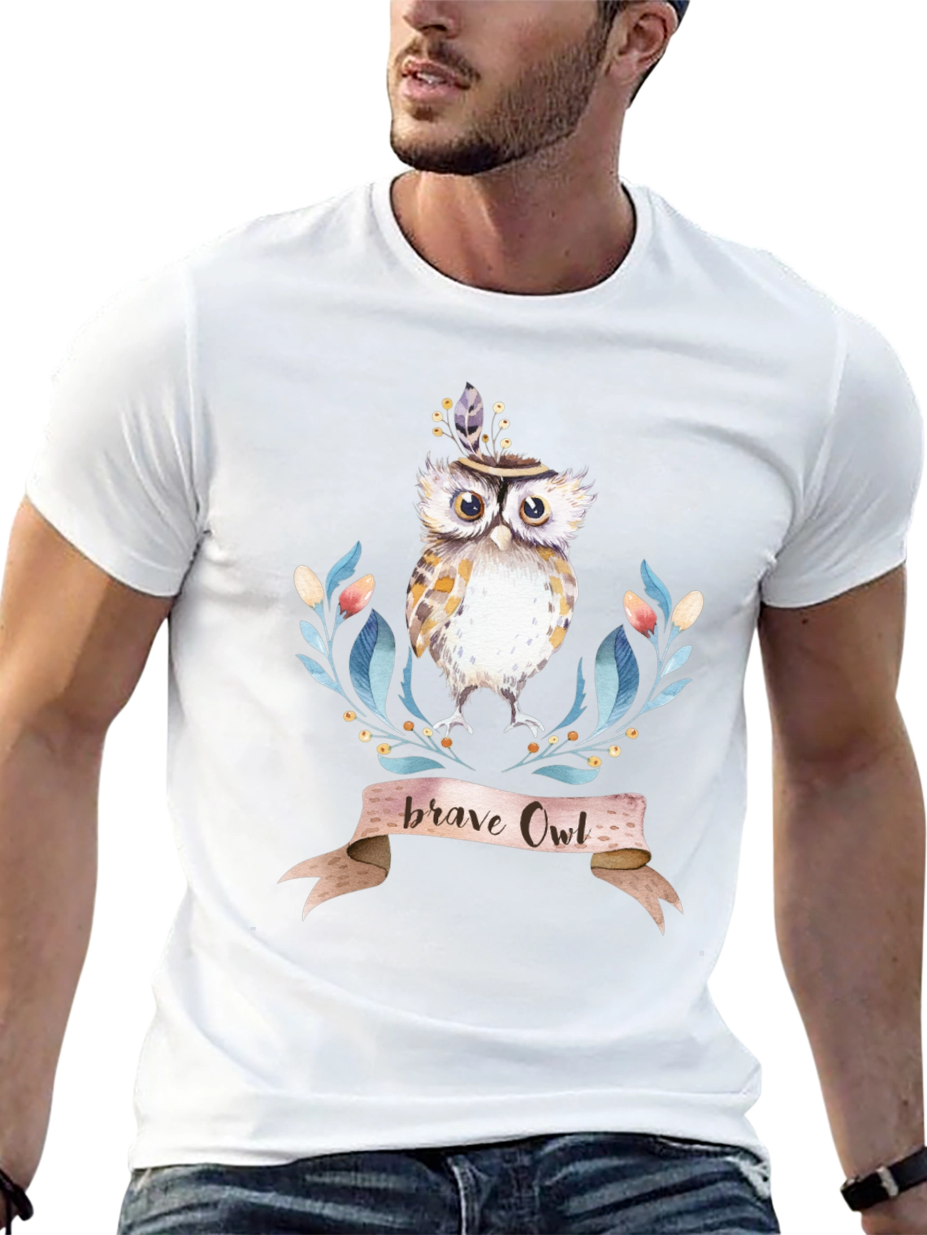 Brave Owl T-Shirt - Bohemian Style