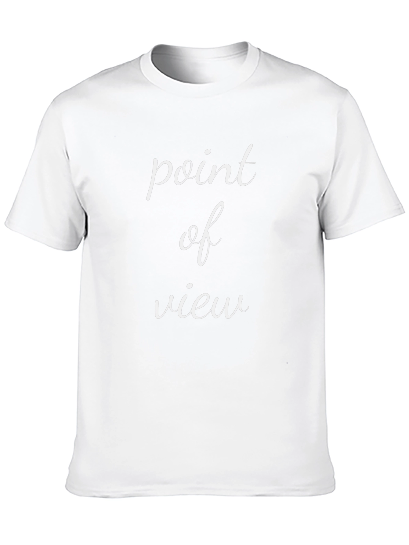 Point of View Graphic Tee - Stylish Black T-Shirt