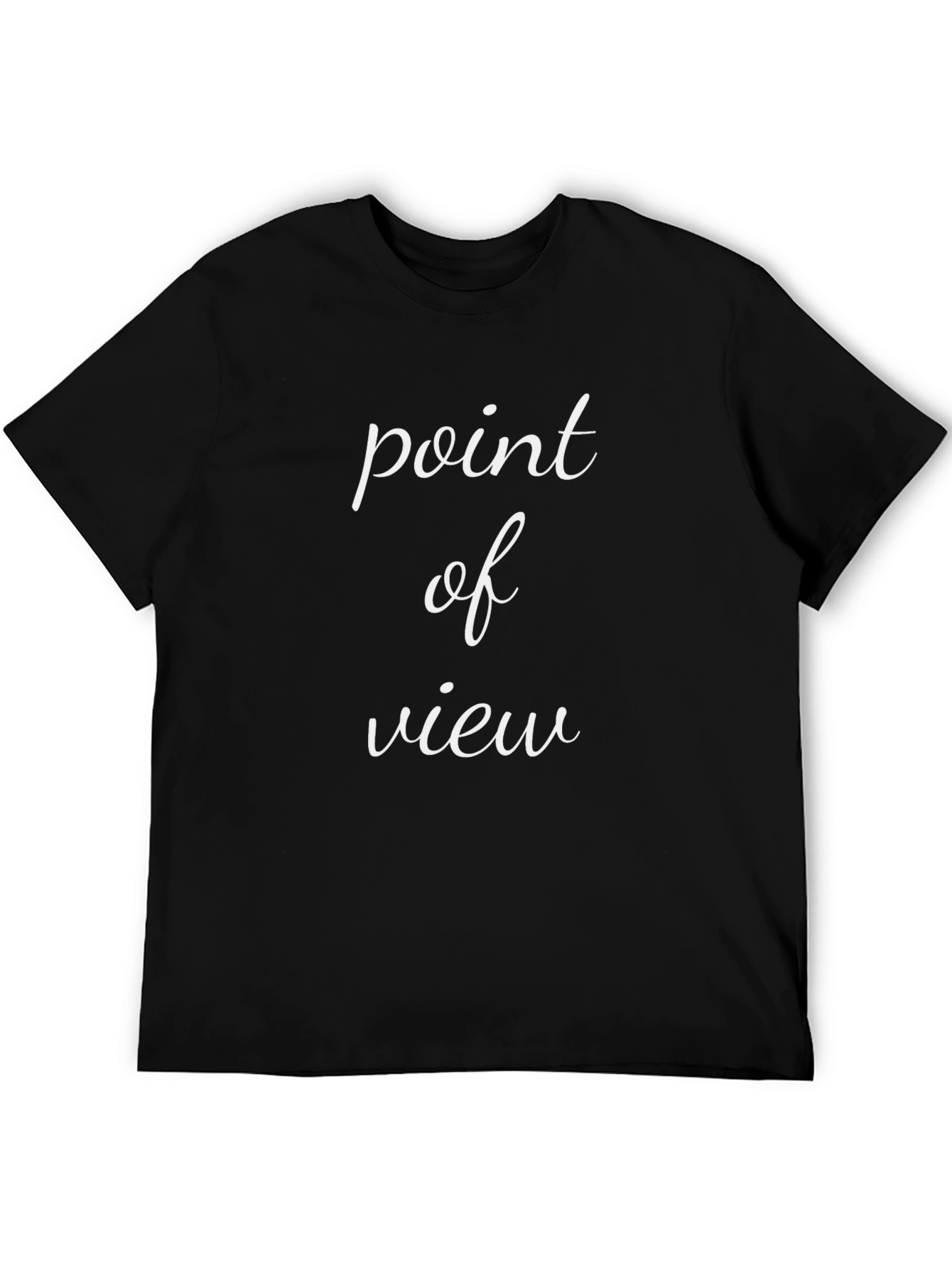 Point of View Graphic Tee - Stylish Black T-Shirt