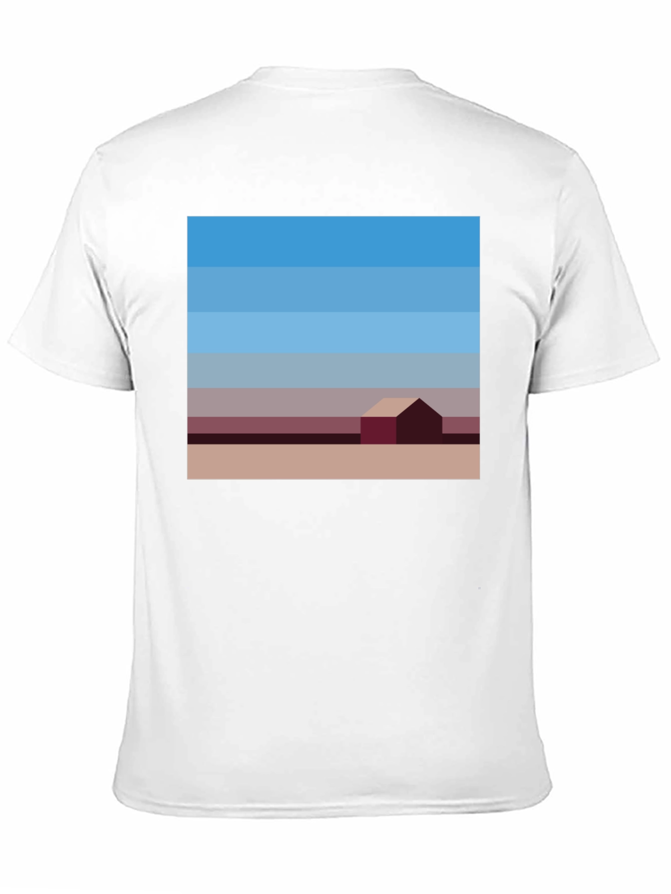 Abstract Landscape Graphic Tee - Modern Art Shirt