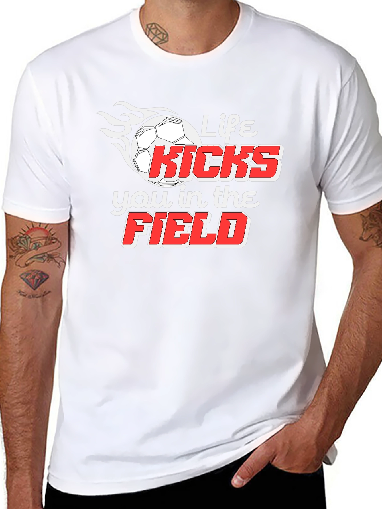 Life Kicks You In The Field T-Shirt