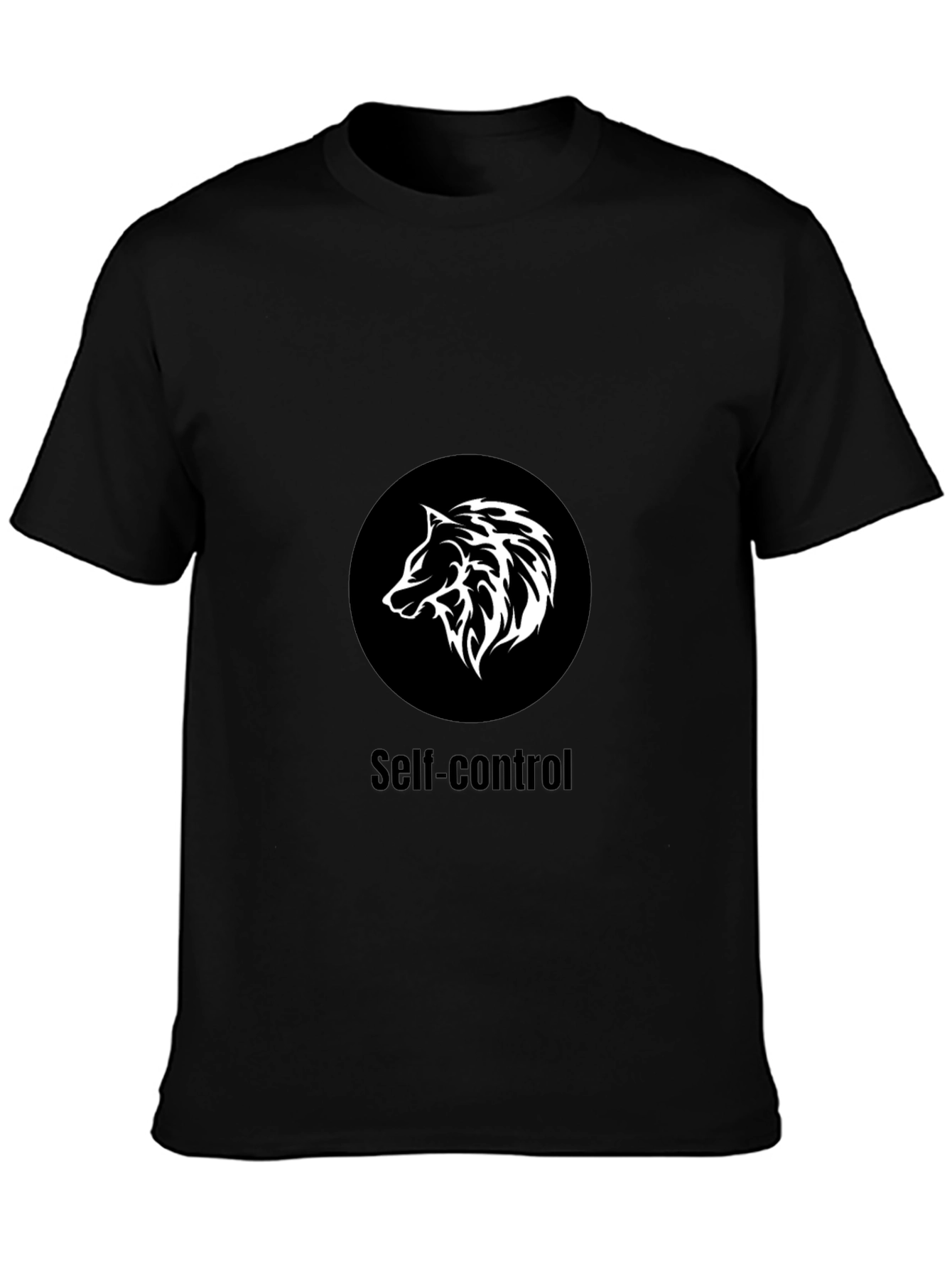 Self-Control Wolf Graphic T-Shirt