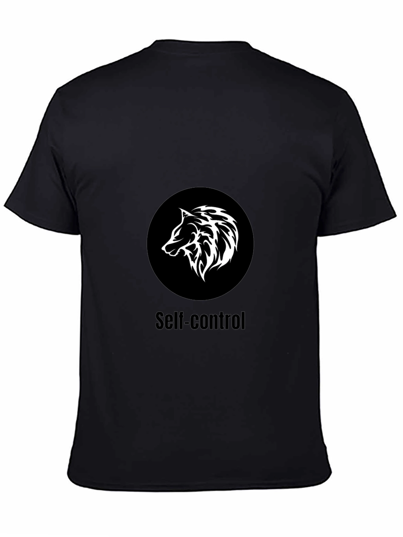Self-Control Wolf Graphic T-Shirt