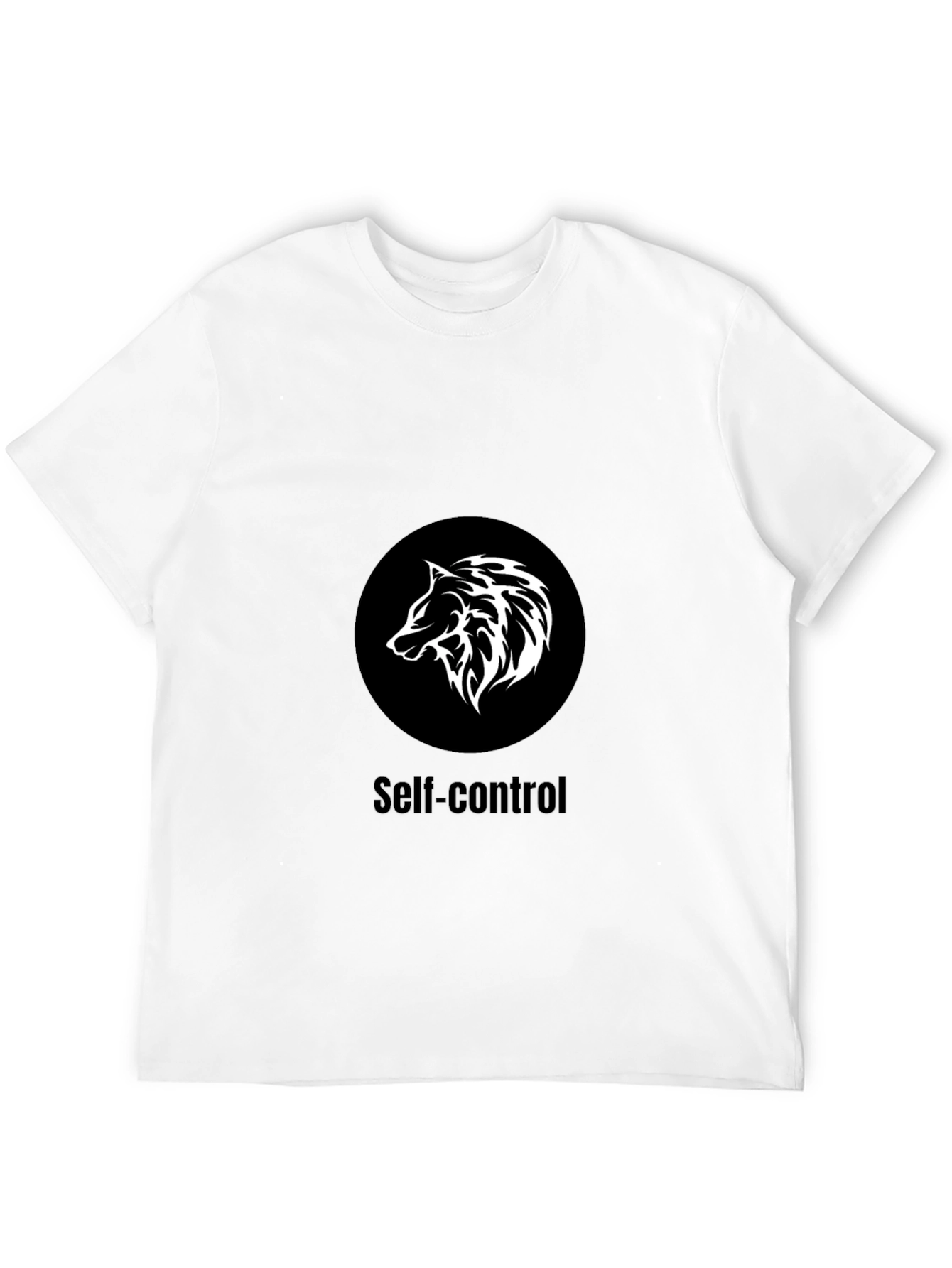 Self-Control Wolf Graphic T-Shirt