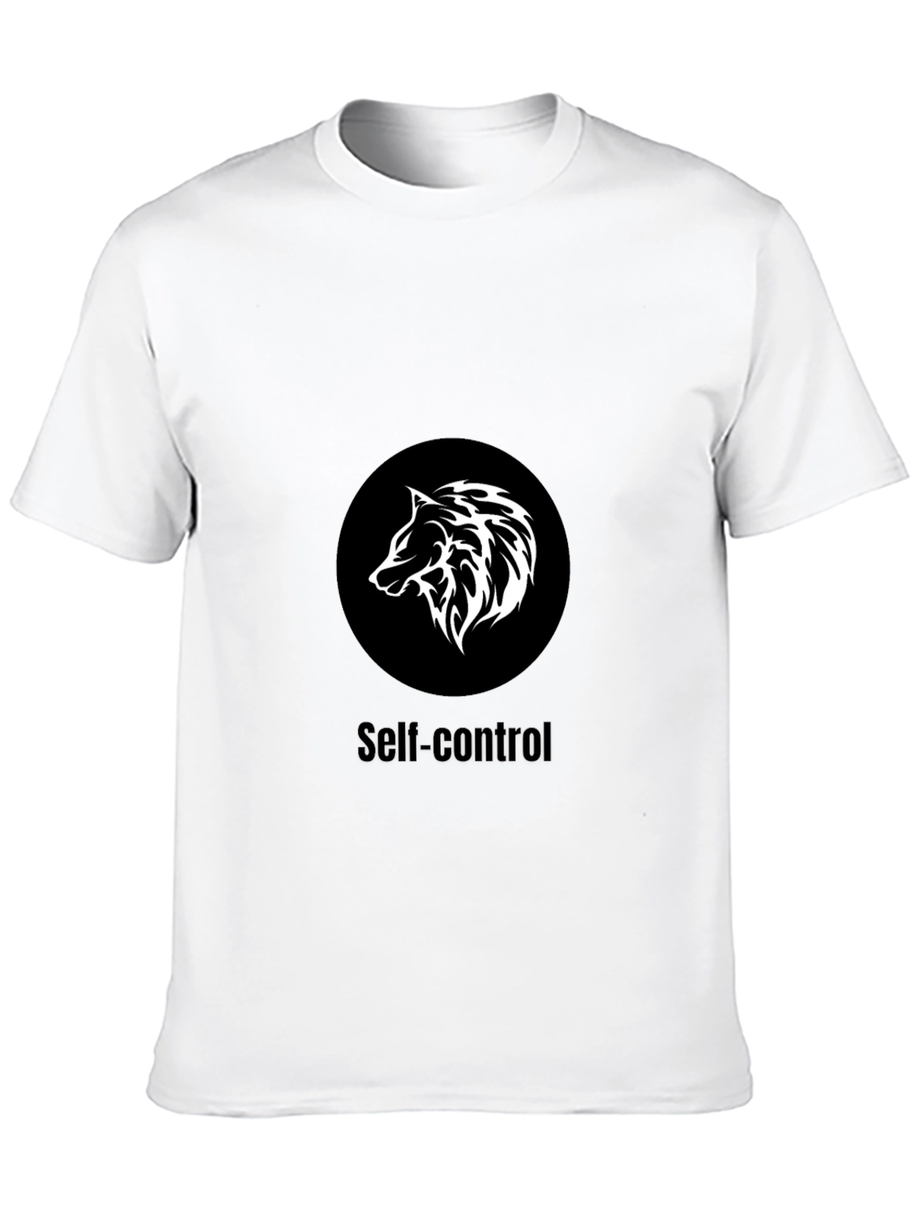 Self-Control Wolf Graphic T-Shirt
