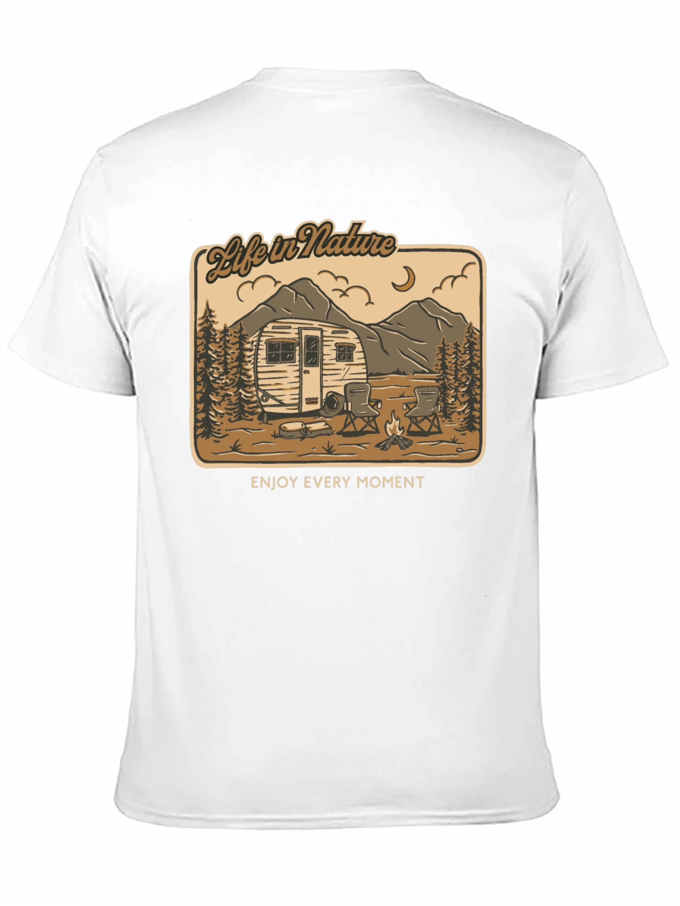 Life in Nature Graphic Tee - Camping Adventure