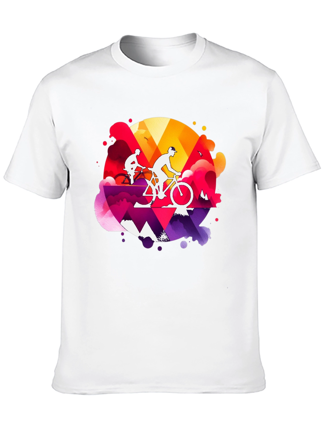 Mountain Biking Graphic Tee - Adventure Style