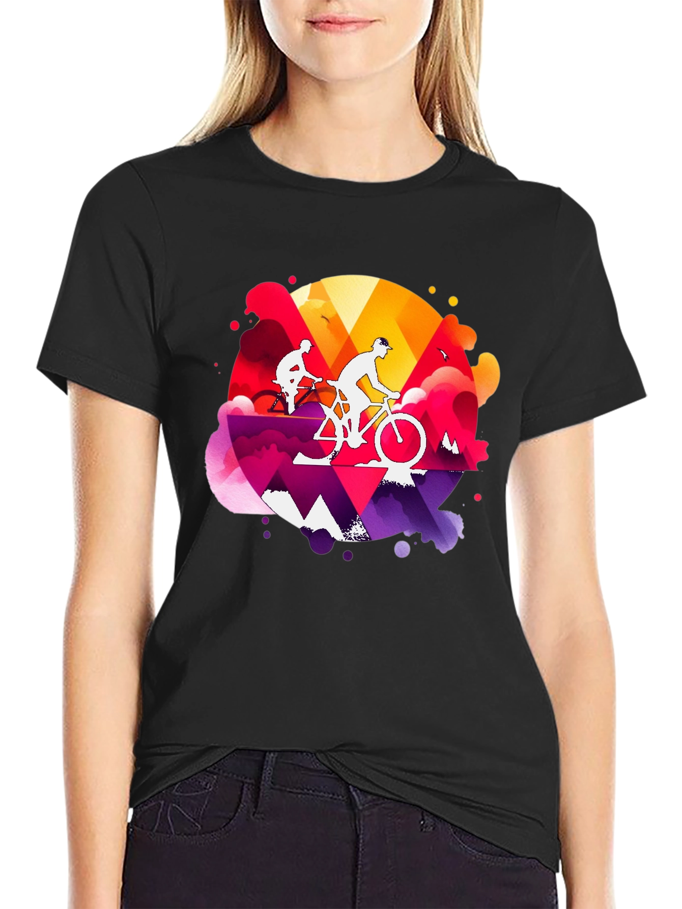 Mountain Biking Graphic Tee - Adventure Style