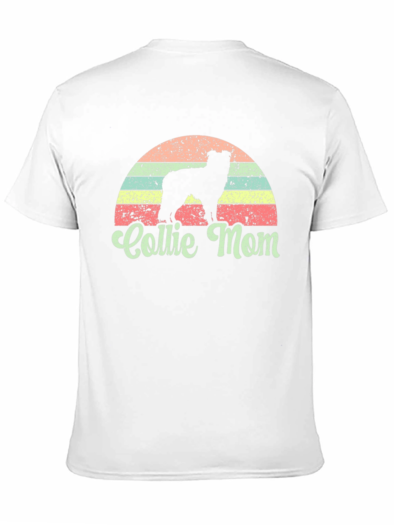 Collie Mom Retro Style T-Shirt