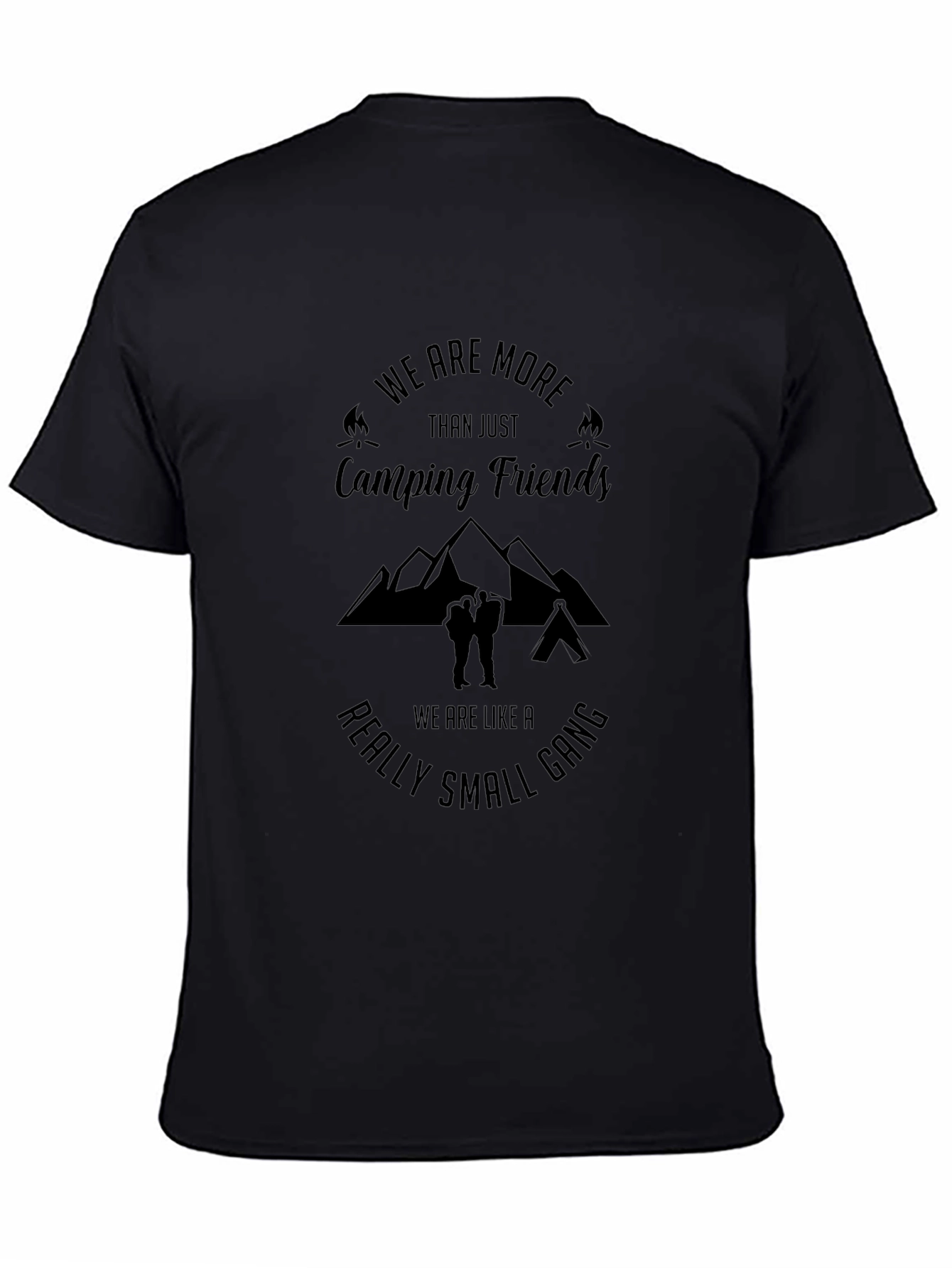Camping Friends T-Shirt - Small Gang Adventure Tee