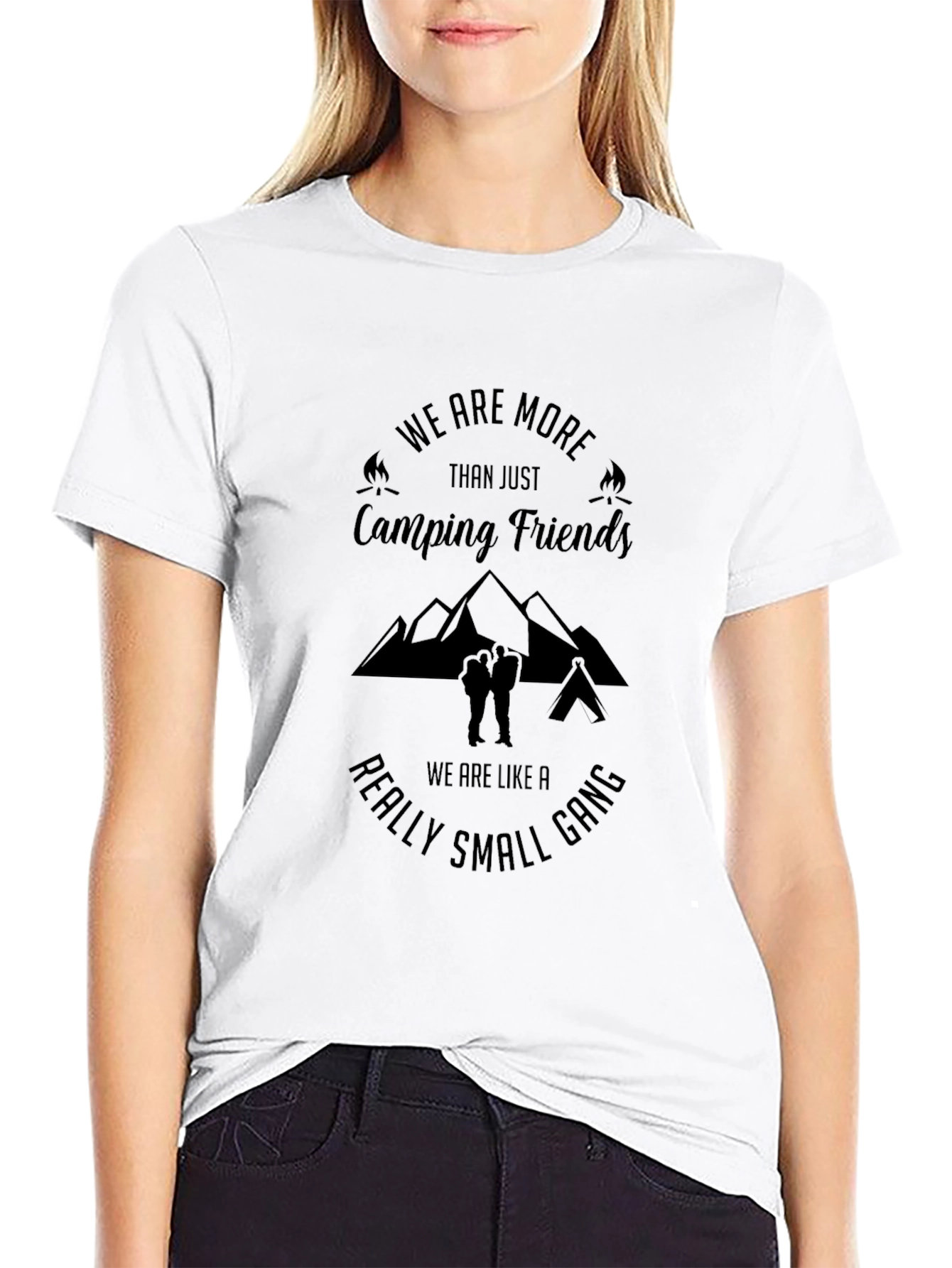 Camping Friends T-Shirt - Small Gang Adventure Tee
