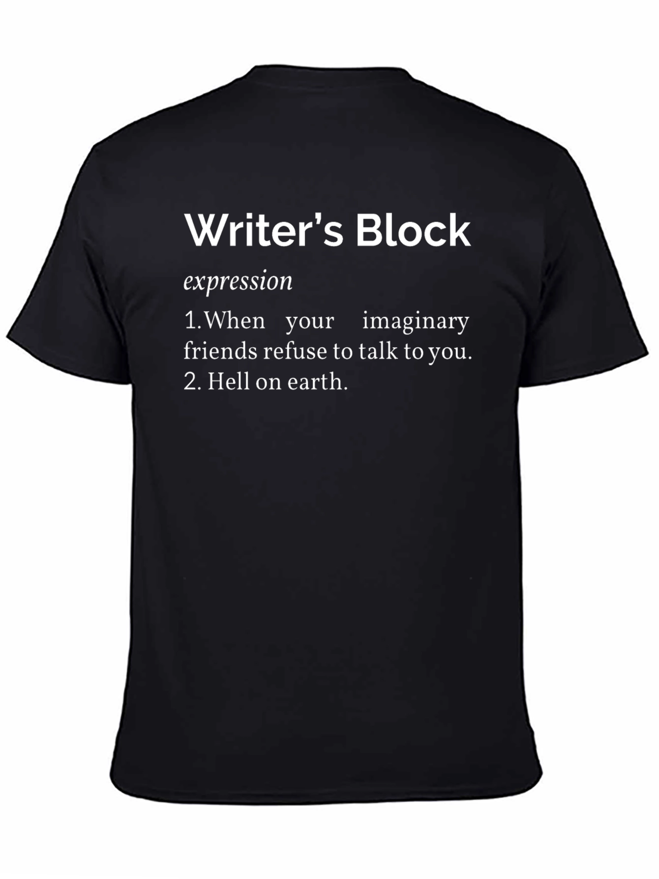 Writers Block Definition Graphic Tee