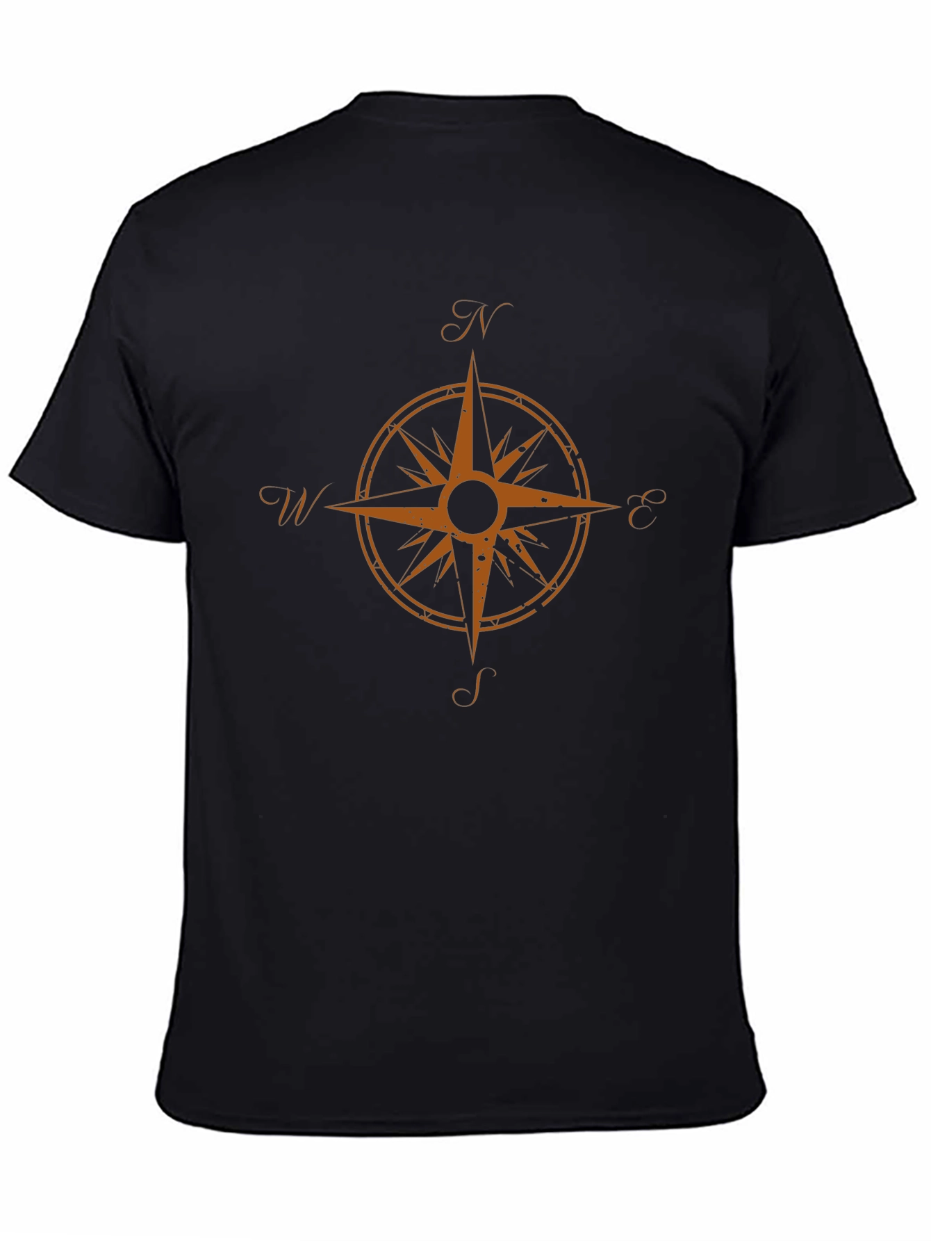 Compass Graphic Tee - Black Soft Cotton
