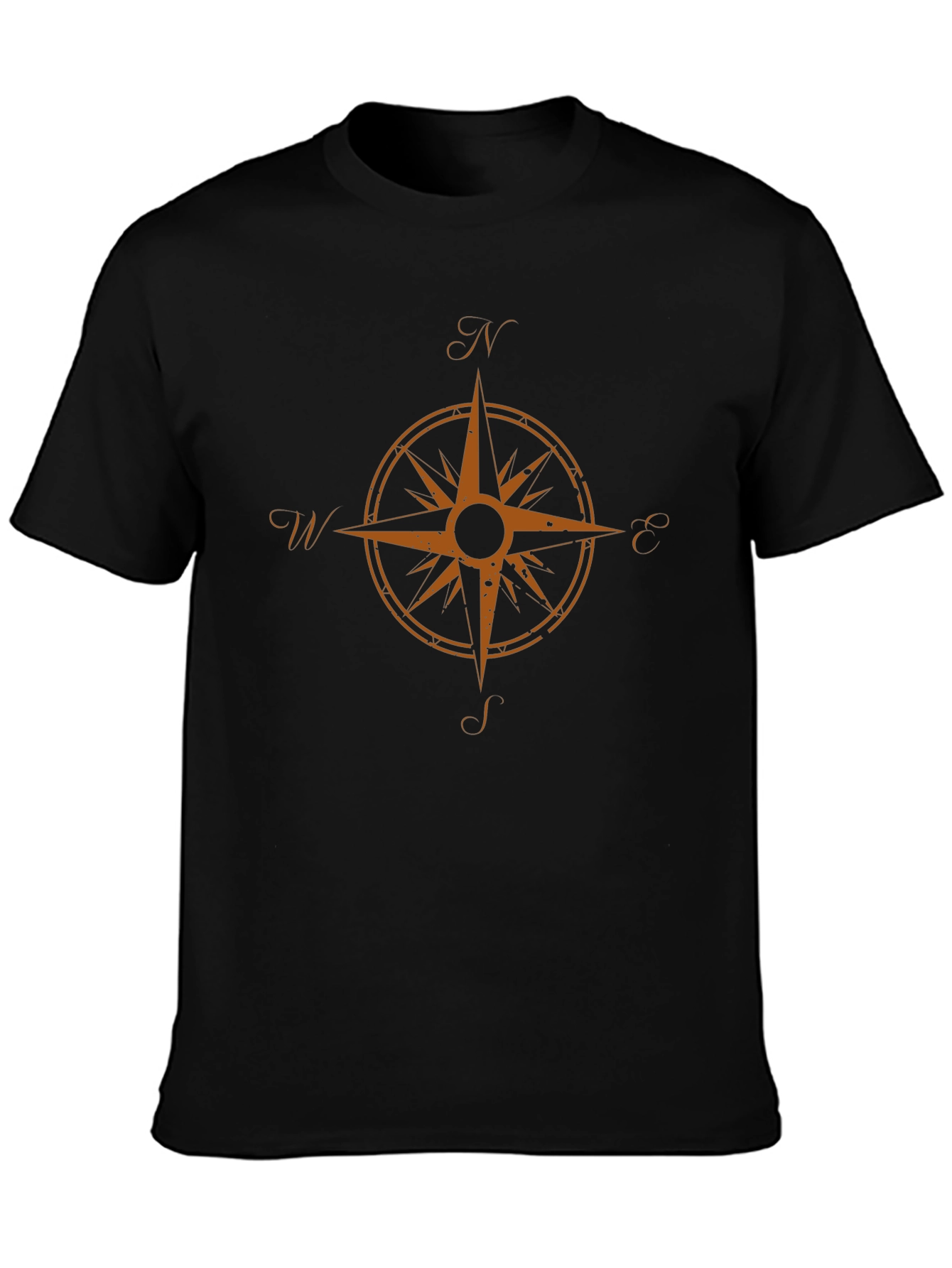Compass Graphic Tee - Black Soft Cotton