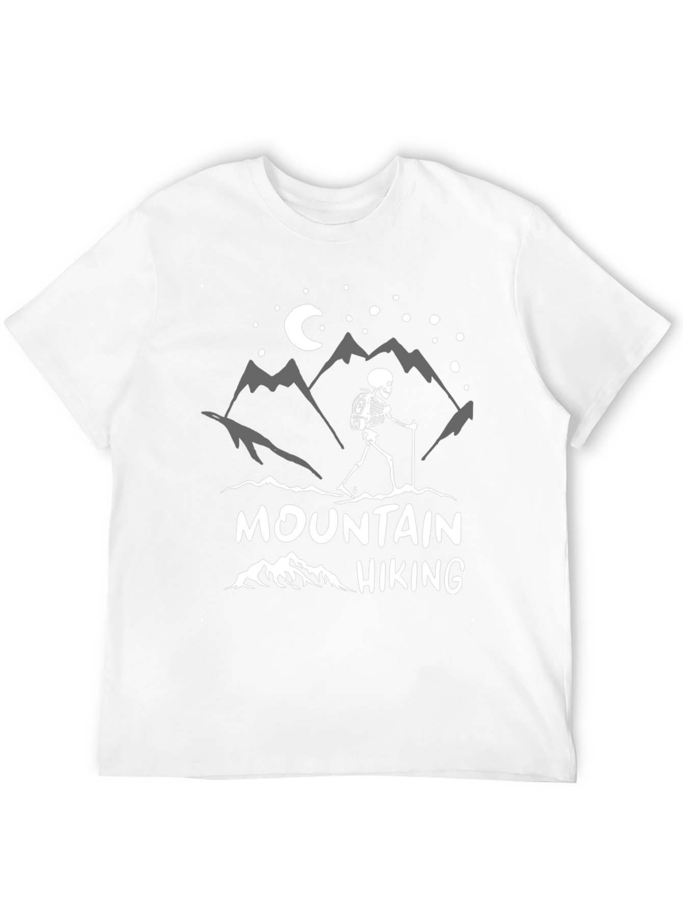 Mountain Hiking Skeleton Graphic Tee
