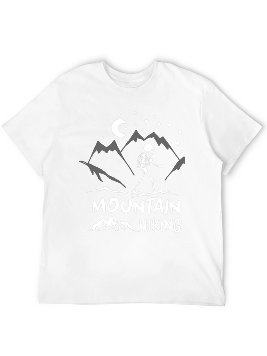 Mountain Hiking Skeleton Graphic Tee