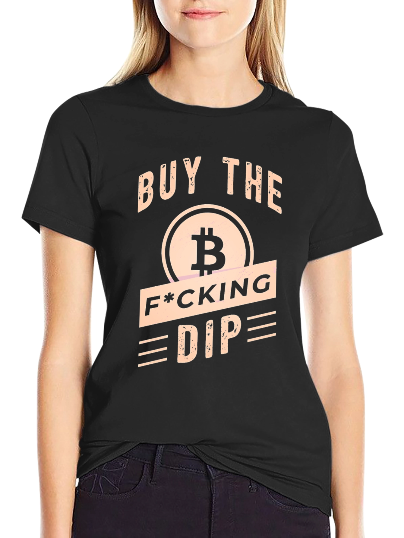 Buy the F*cking Dip Bitcoin Black T-Shirt