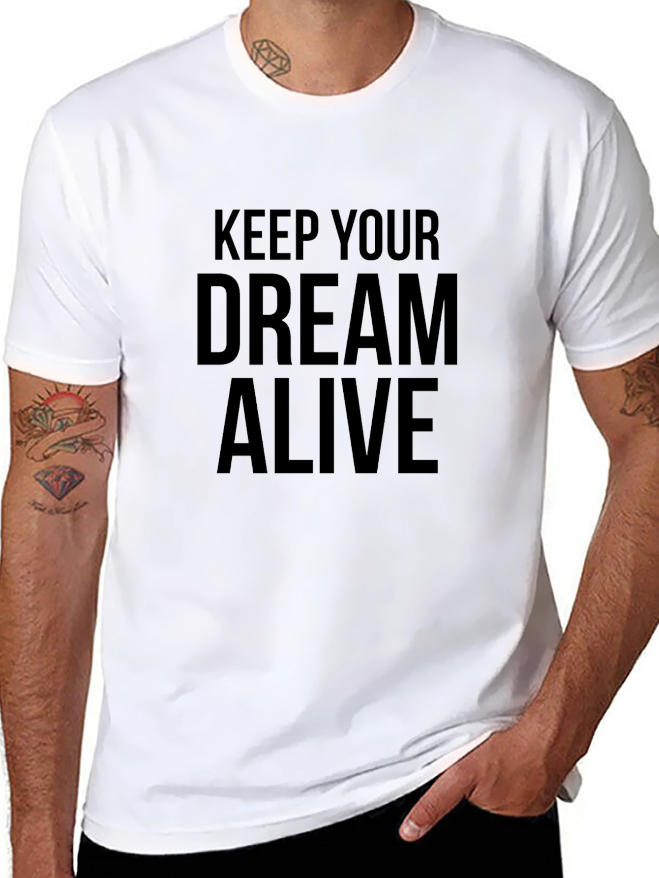 Keep Your Dream Alive Black Graphic Tee