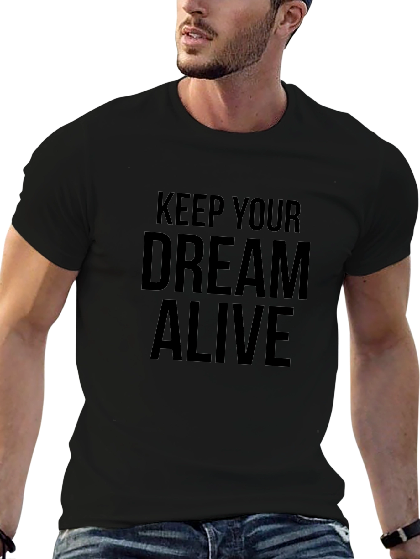 Keep Your Dream Alive Black Graphic Tee