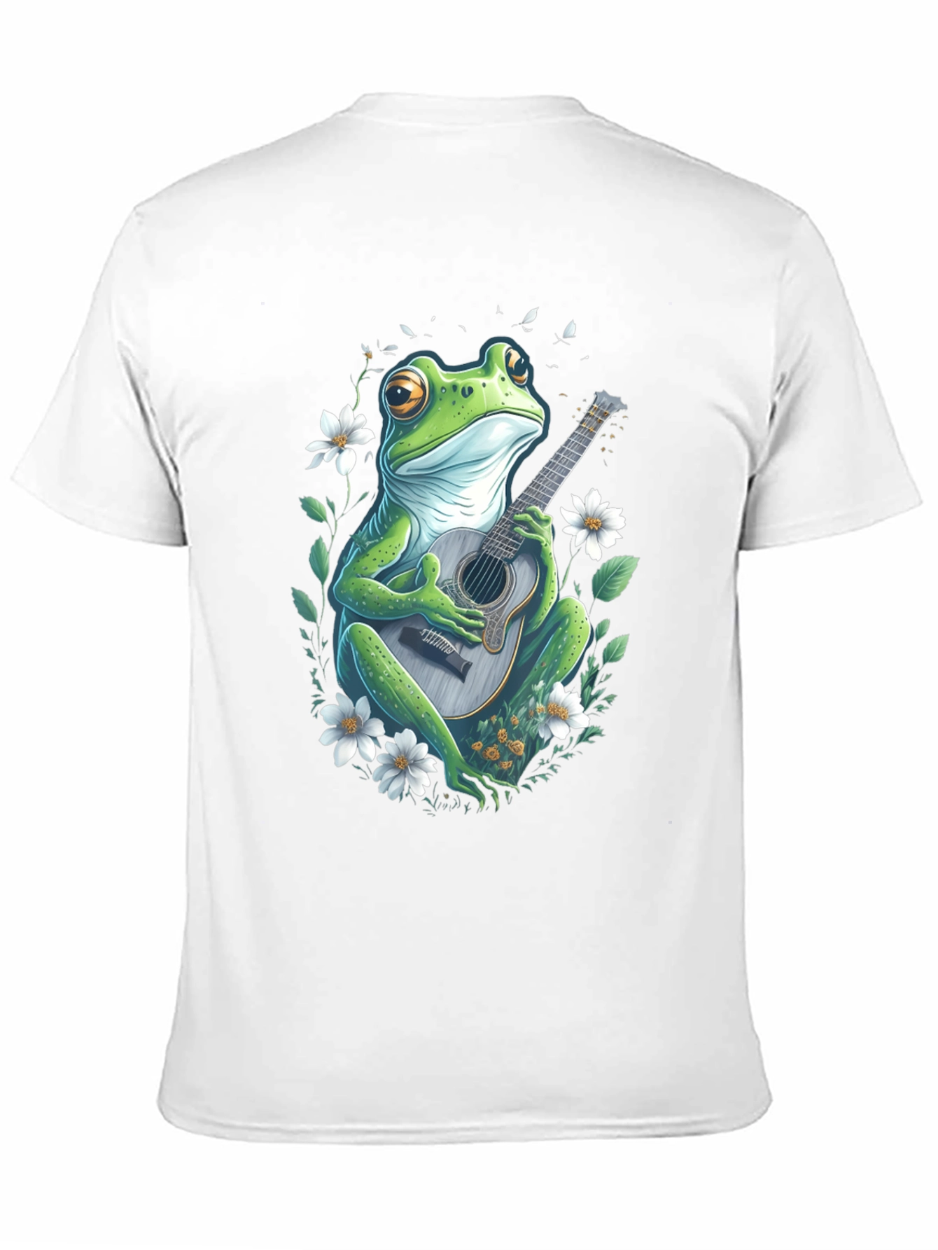 Frog Guitarist Graphic Tee - Unique Black T-Shirt