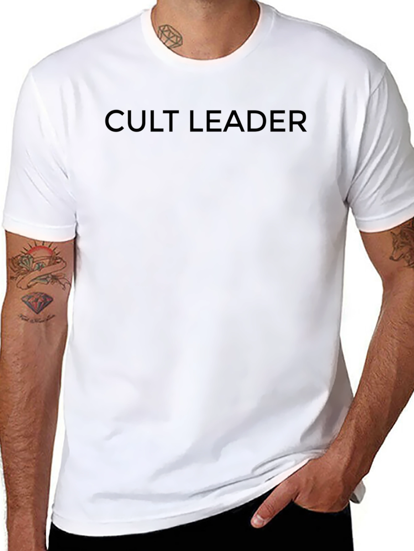 Cult Leader Graphic Tee - Black