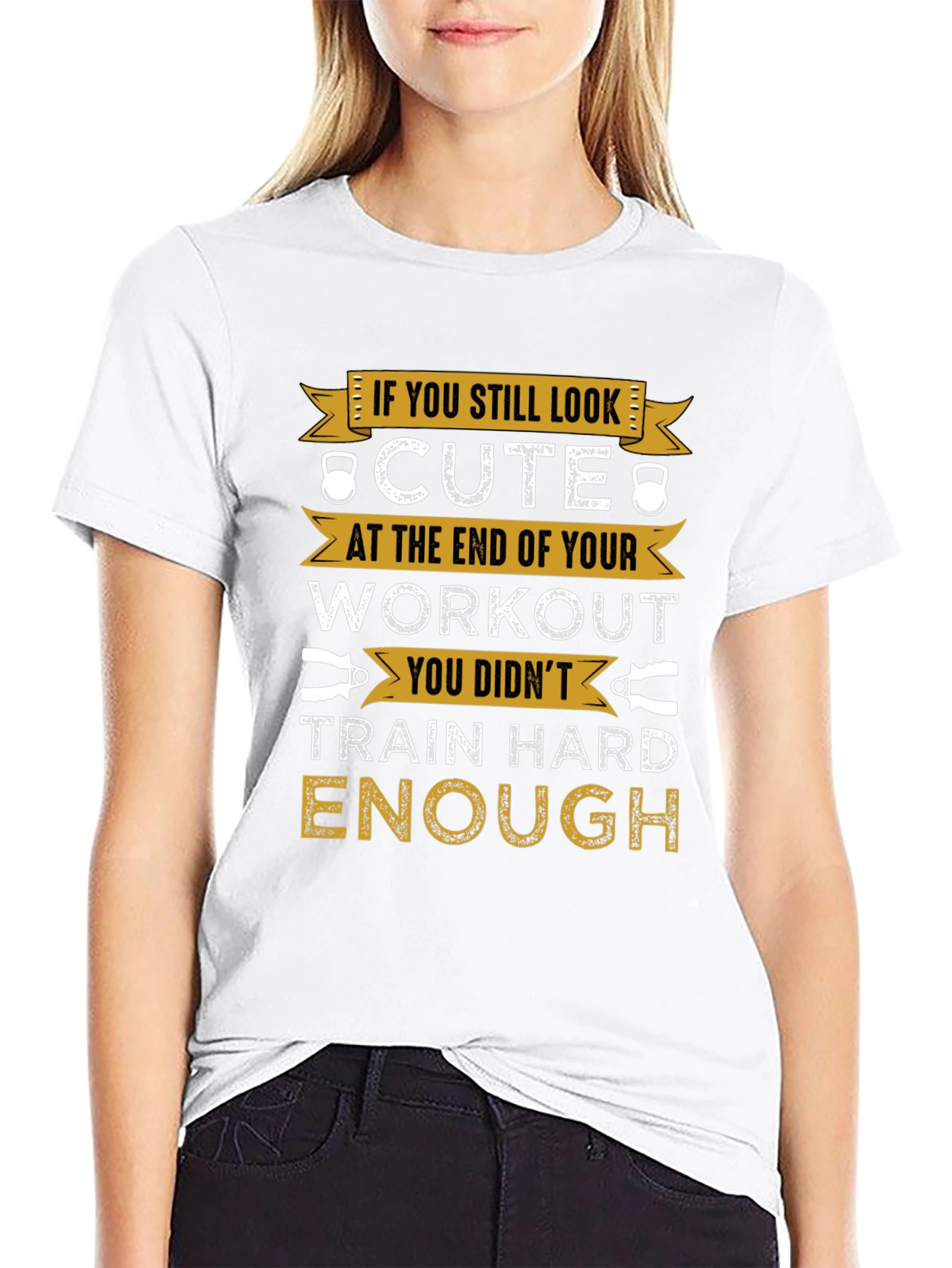 Workout T-Shirt - Train Hard Enough