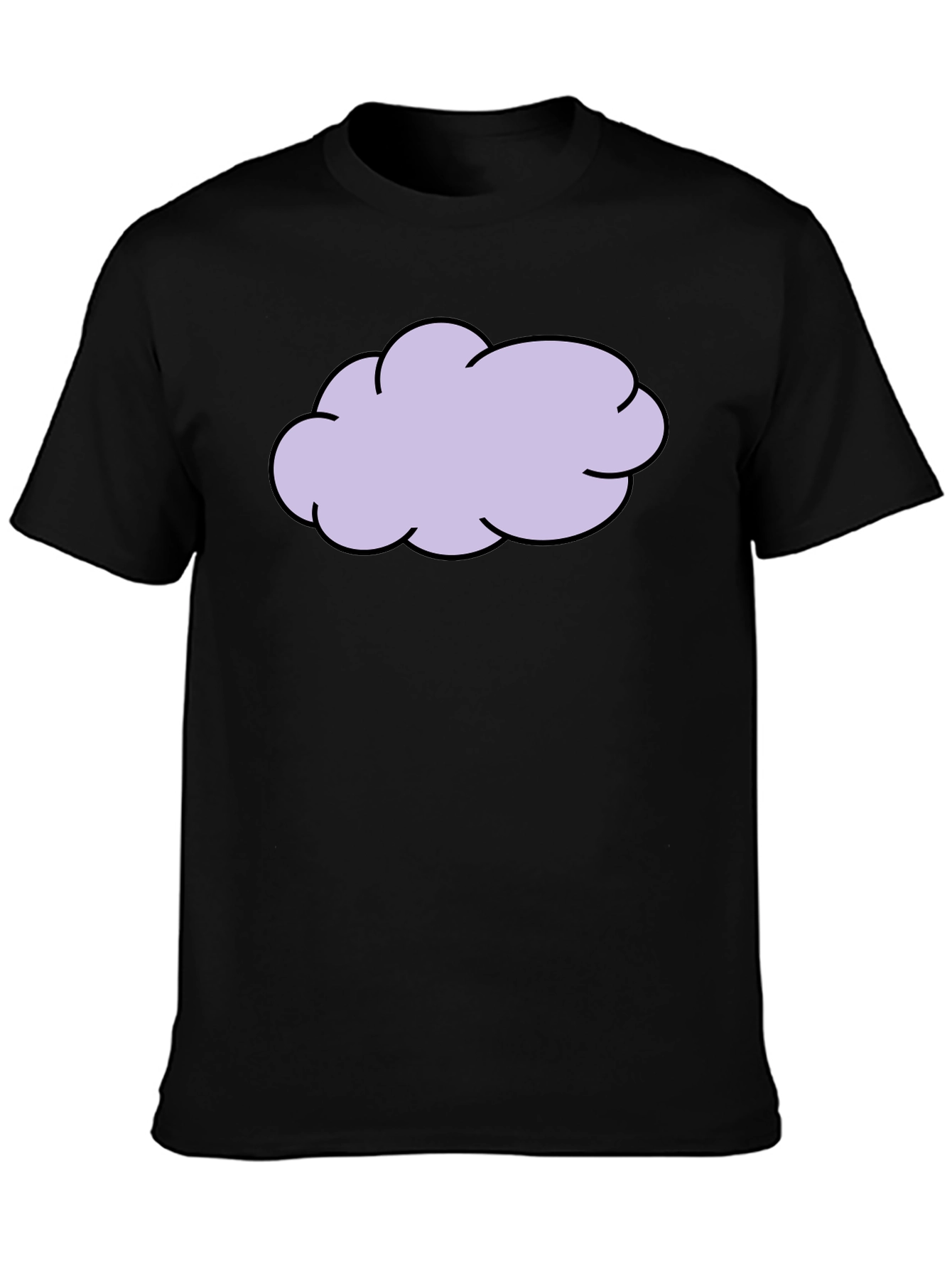 Cloud Graphic Black T-Shirt