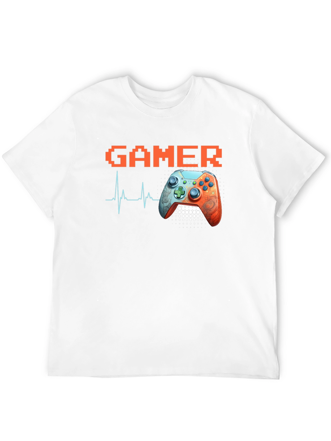 Gamer Heartbeat Black T-Shirt