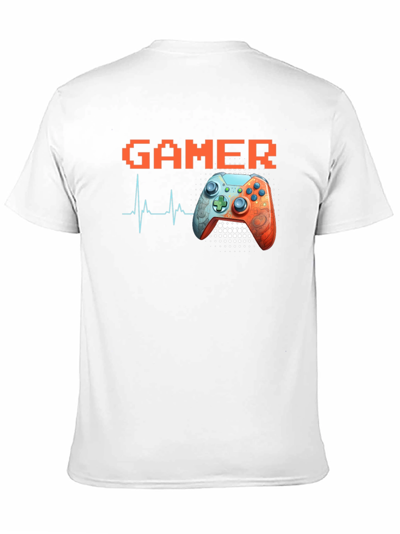 Gamer Heartbeat Black T-Shirt
