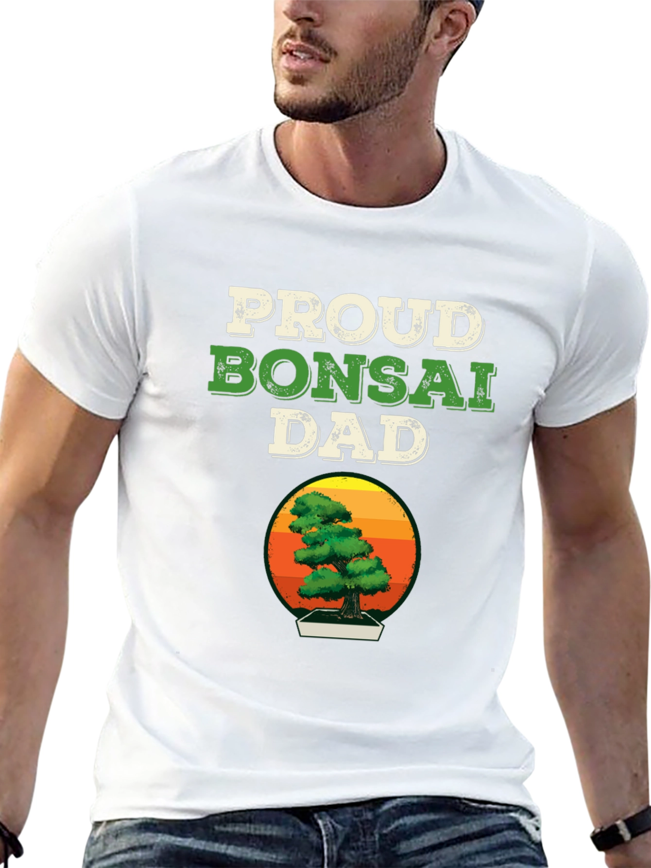 Proud Bonsai Dad T-Shirt - Botanical Gift