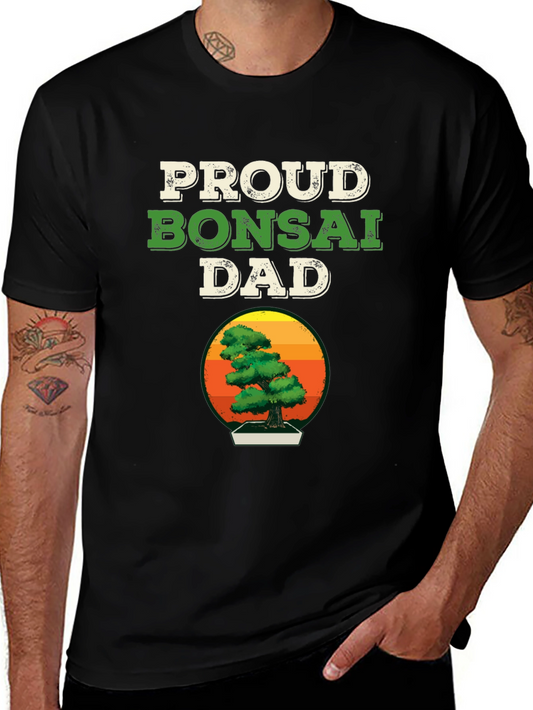 Proud Bonsai Dad T-Shirt - Botanical Gift