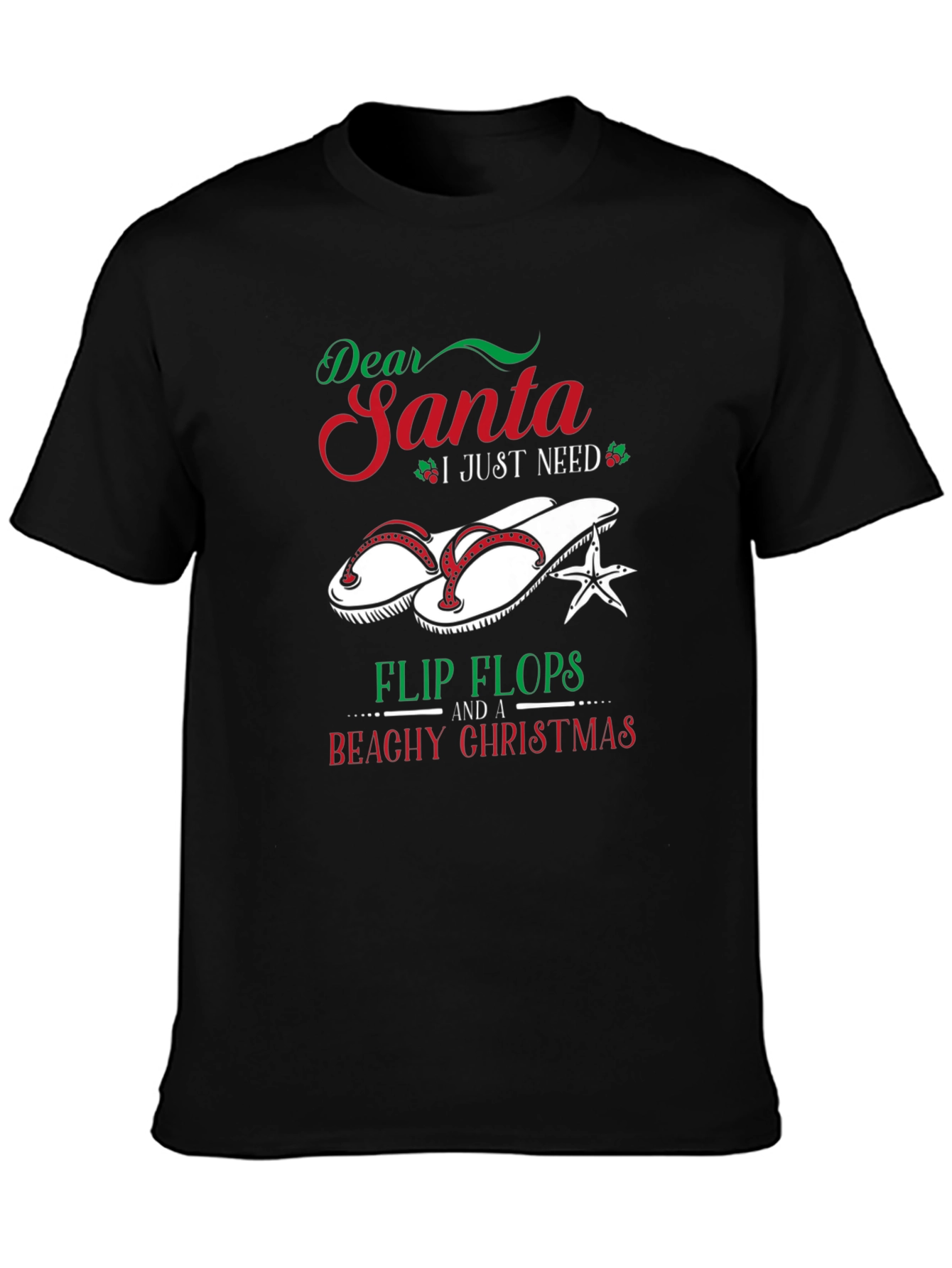 Dear Santa Beachy Christmas Graphic Tee