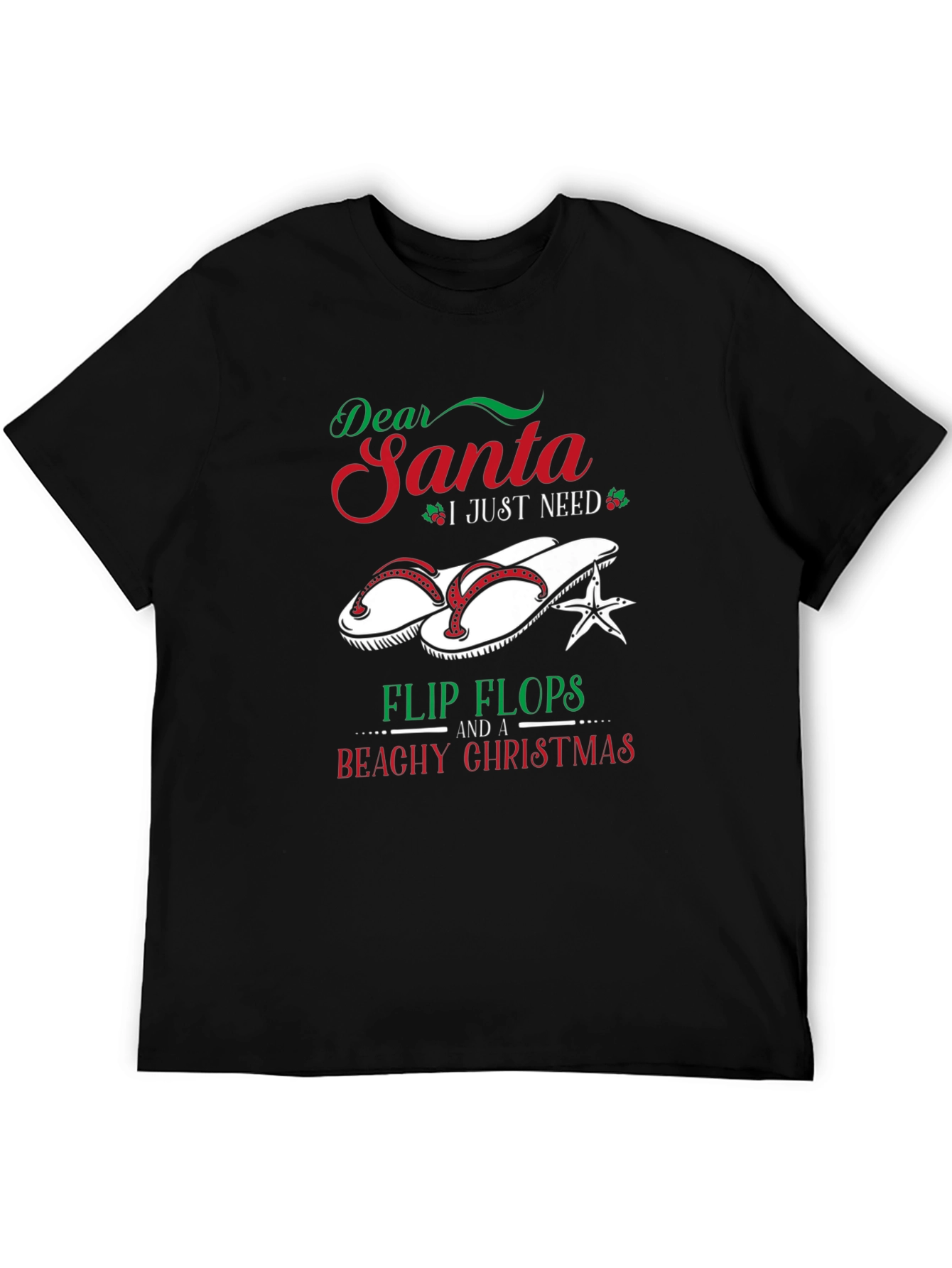Dear Santa Beachy Christmas Graphic Tee