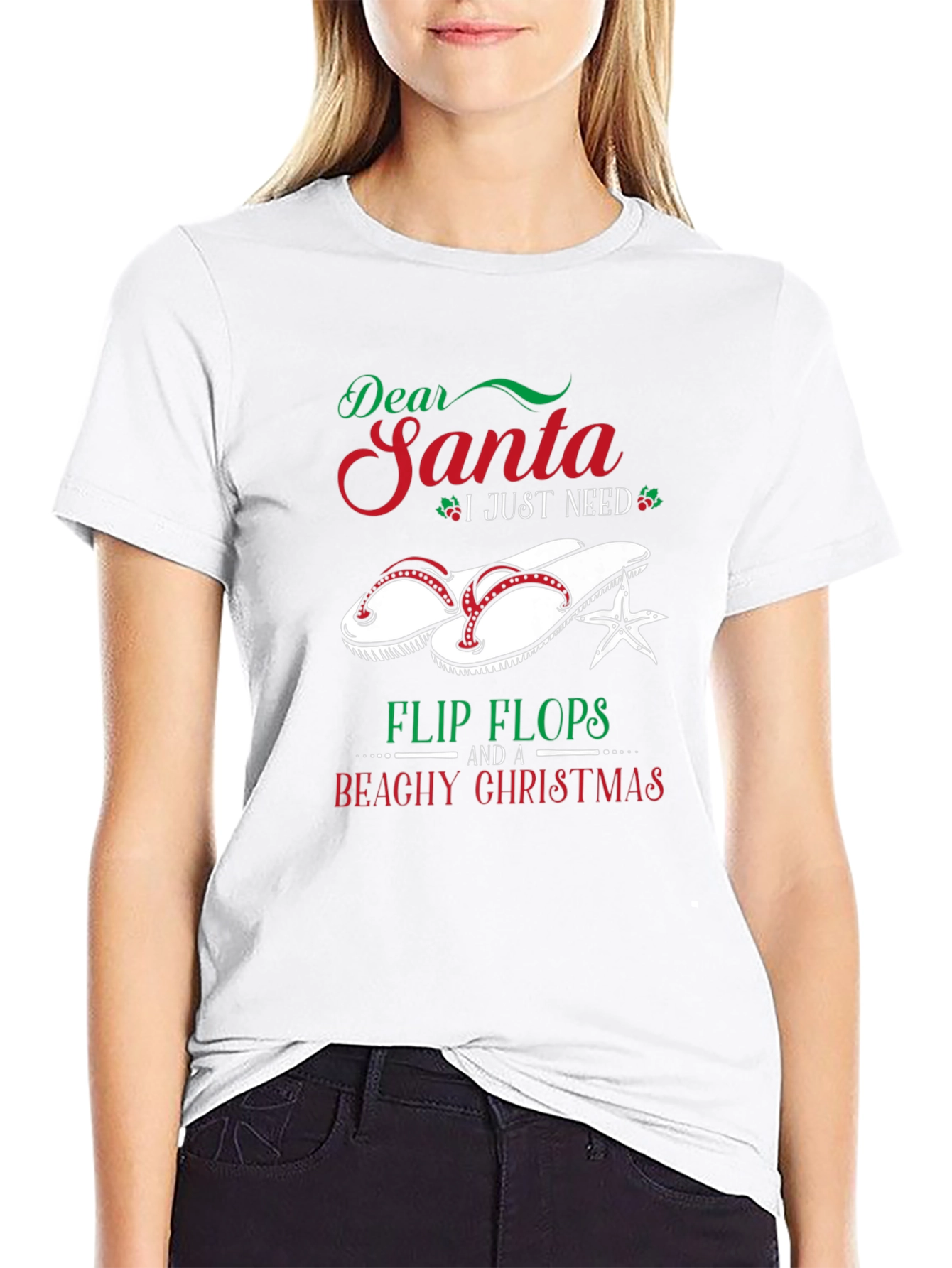 Dear Santa Beachy Christmas Graphic Tee