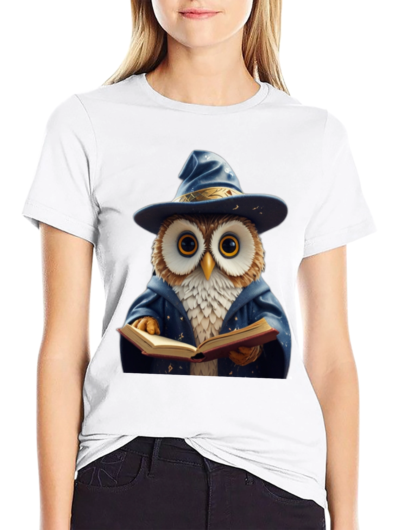 Wizard Owl T-Shirt - Funny Bookworm Tee