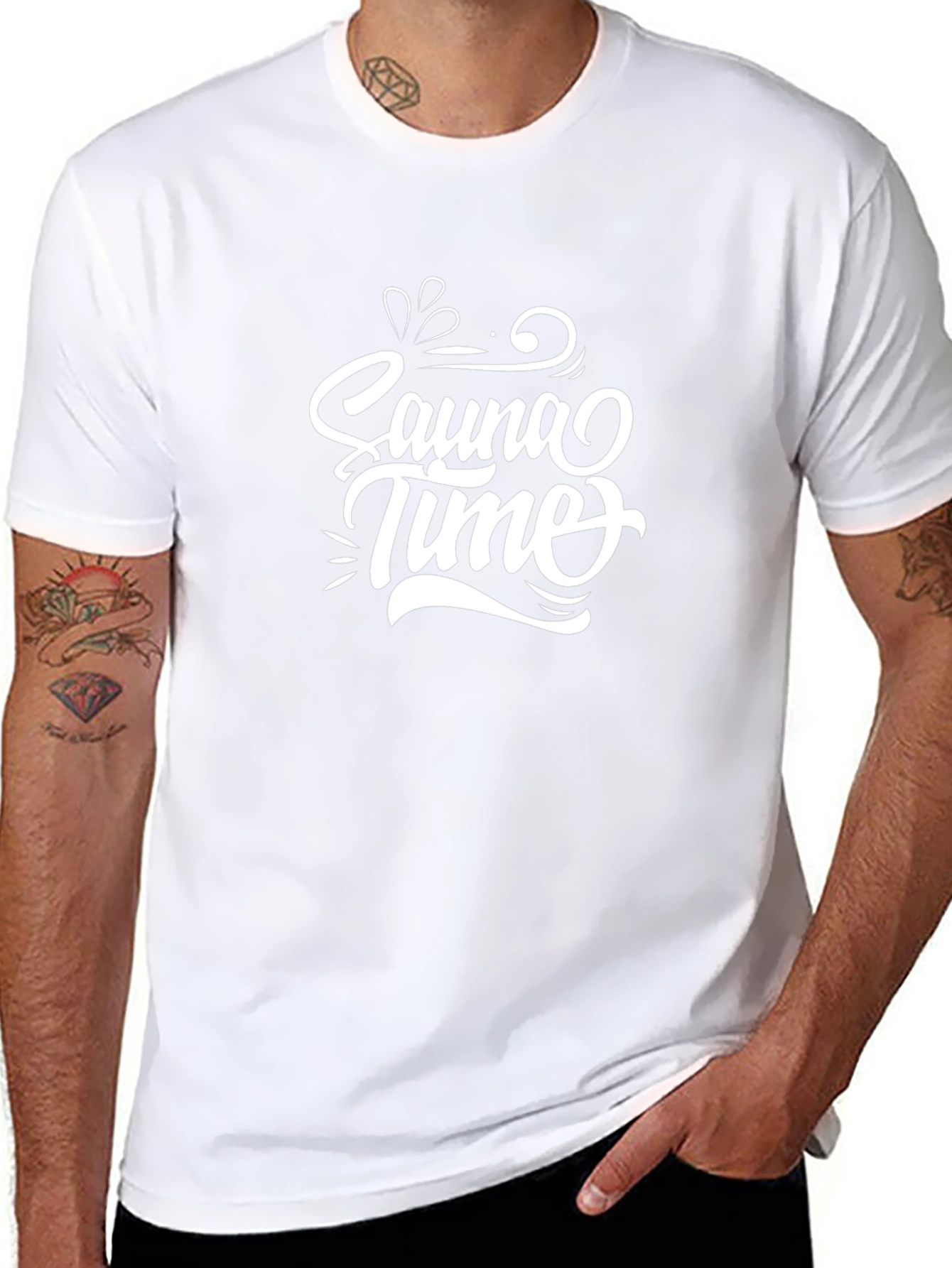 Sauna Time Black T-Shirt | Relaxation & Comfort