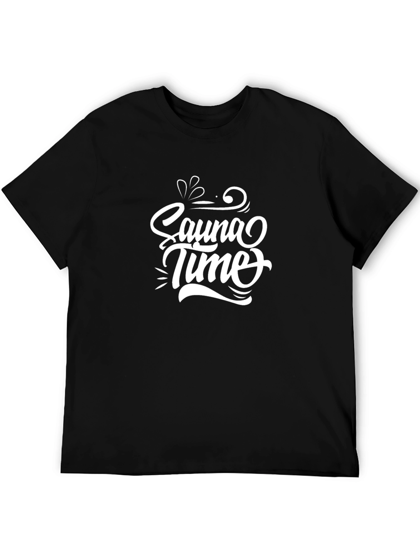 Sauna Time Black T-Shirt | Relaxation & Comfort