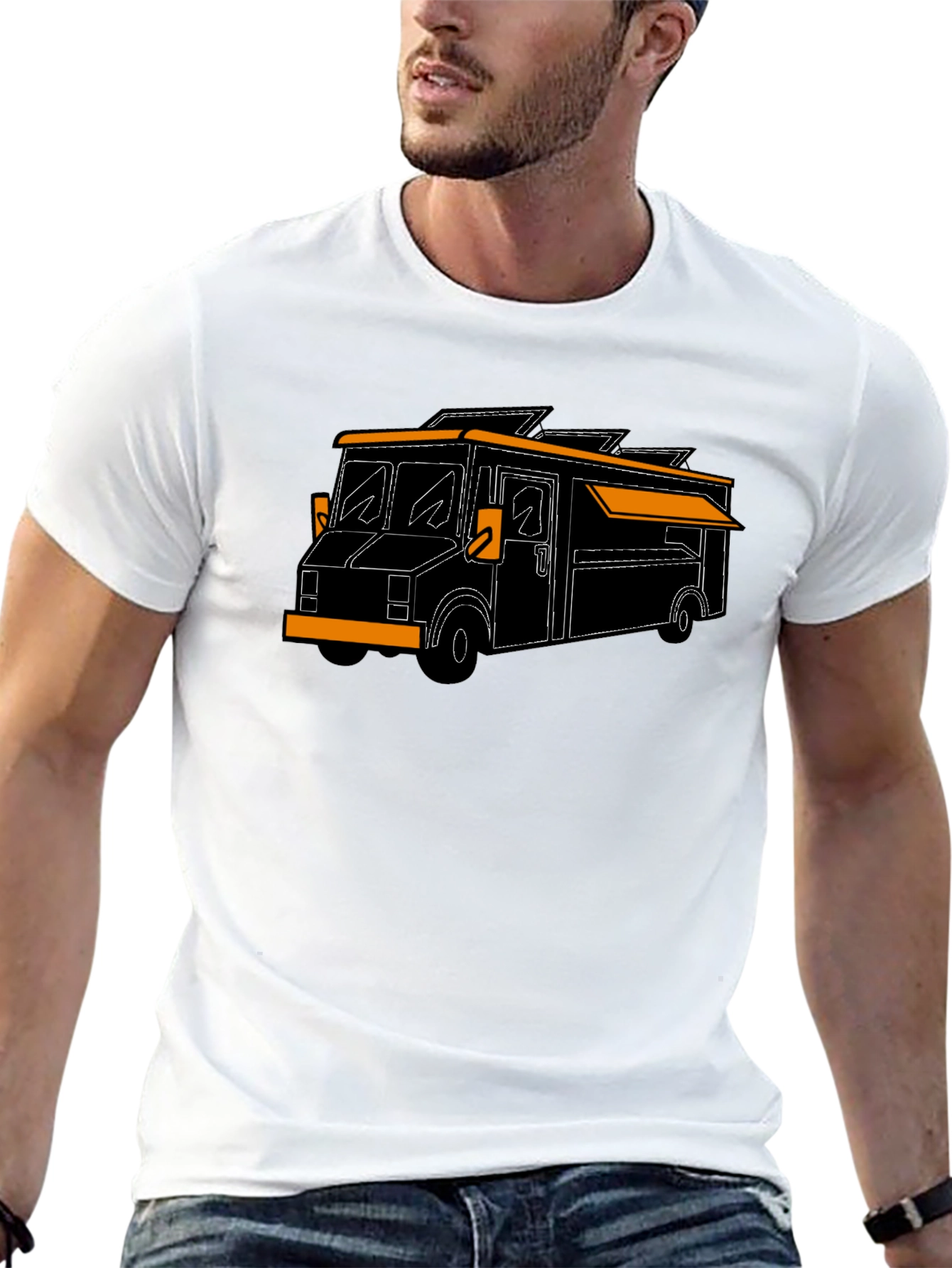 Food Truck Graphic Tee - Black T-Shirt