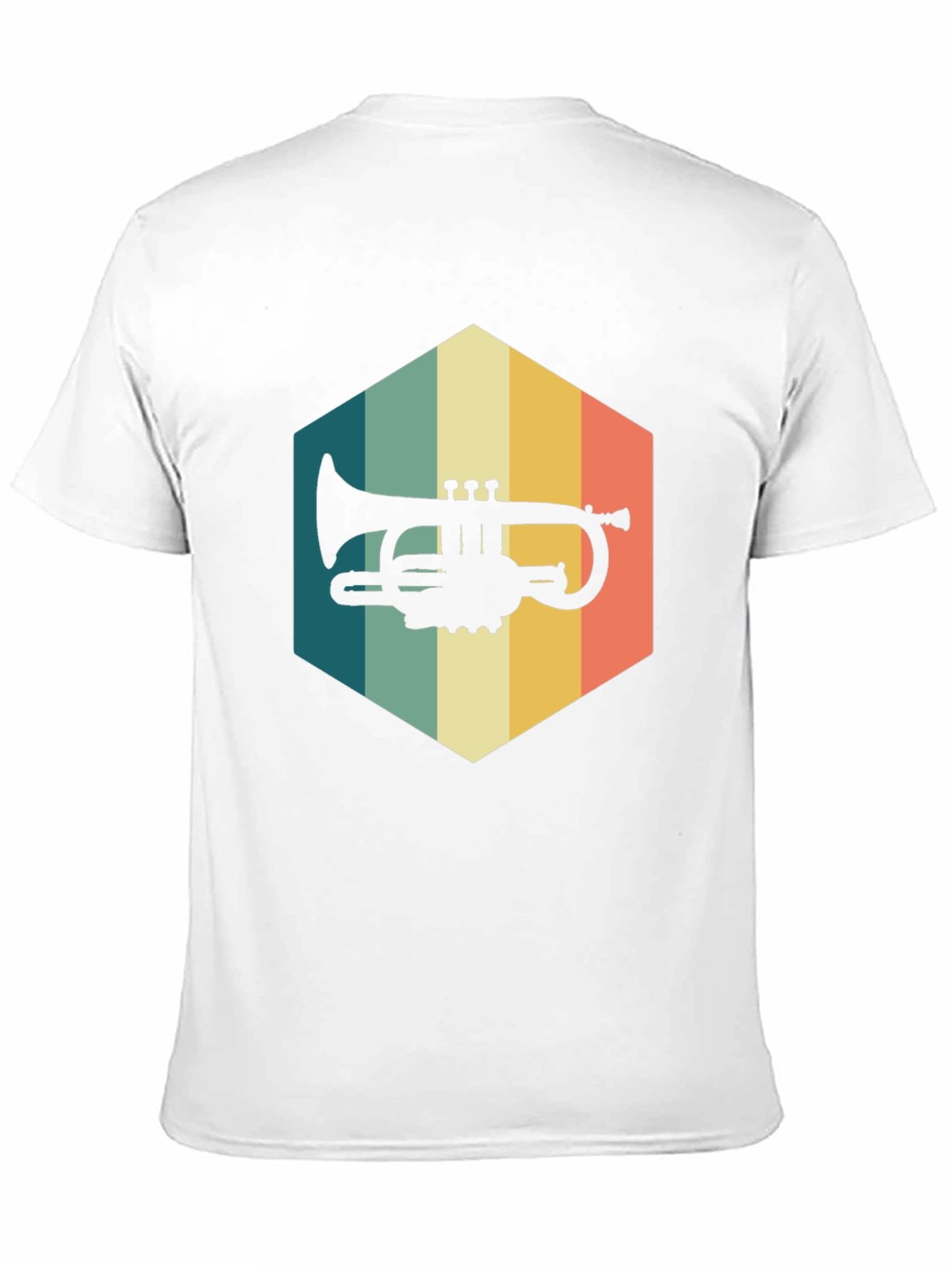 Retro Trumpet Black T-Shirt - Music Lover Tee
