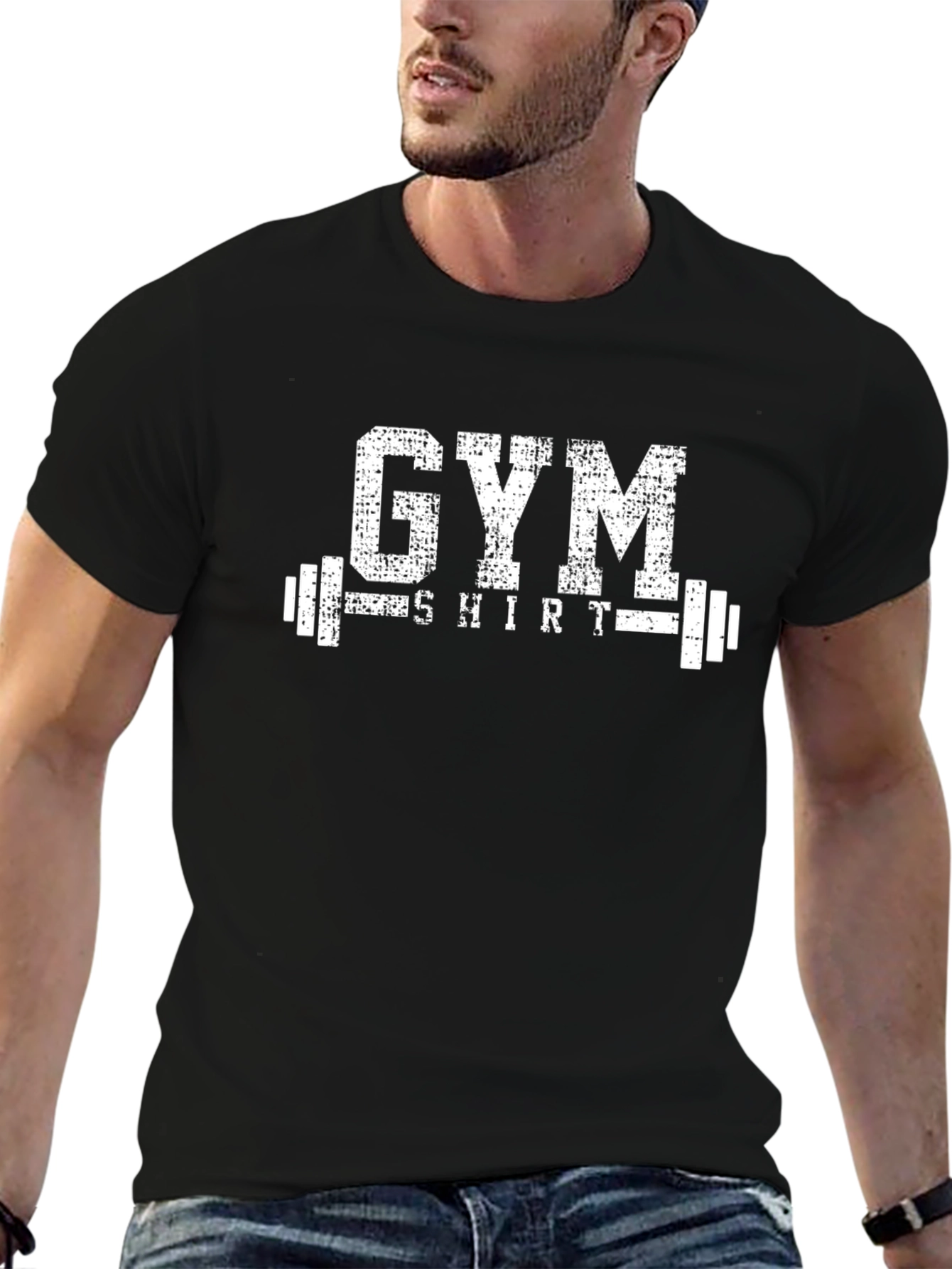 Gym Shirt Black T-Shirt - Weightlifting Workout Apparel