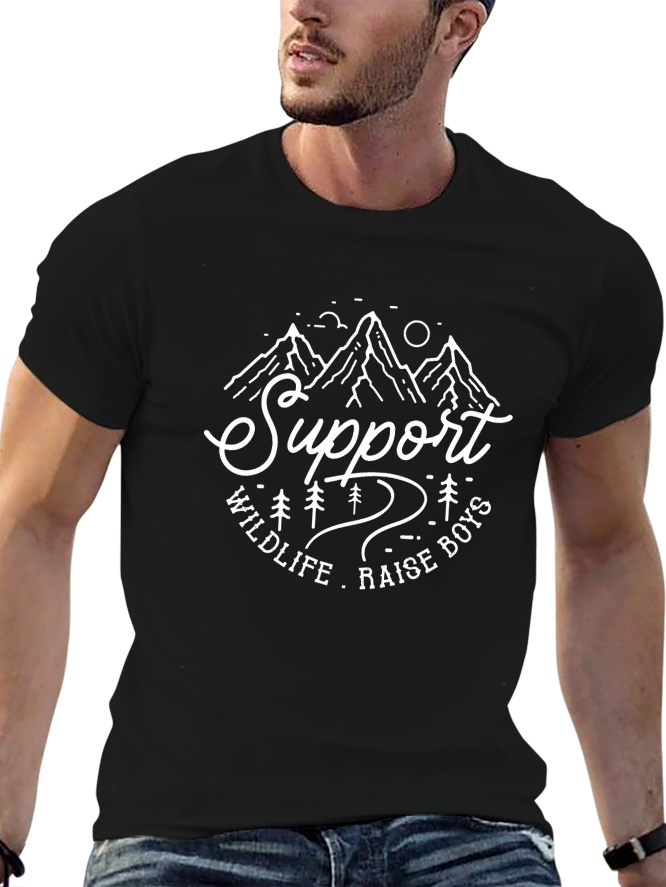 Wildlife Support Mens Graphic Tee